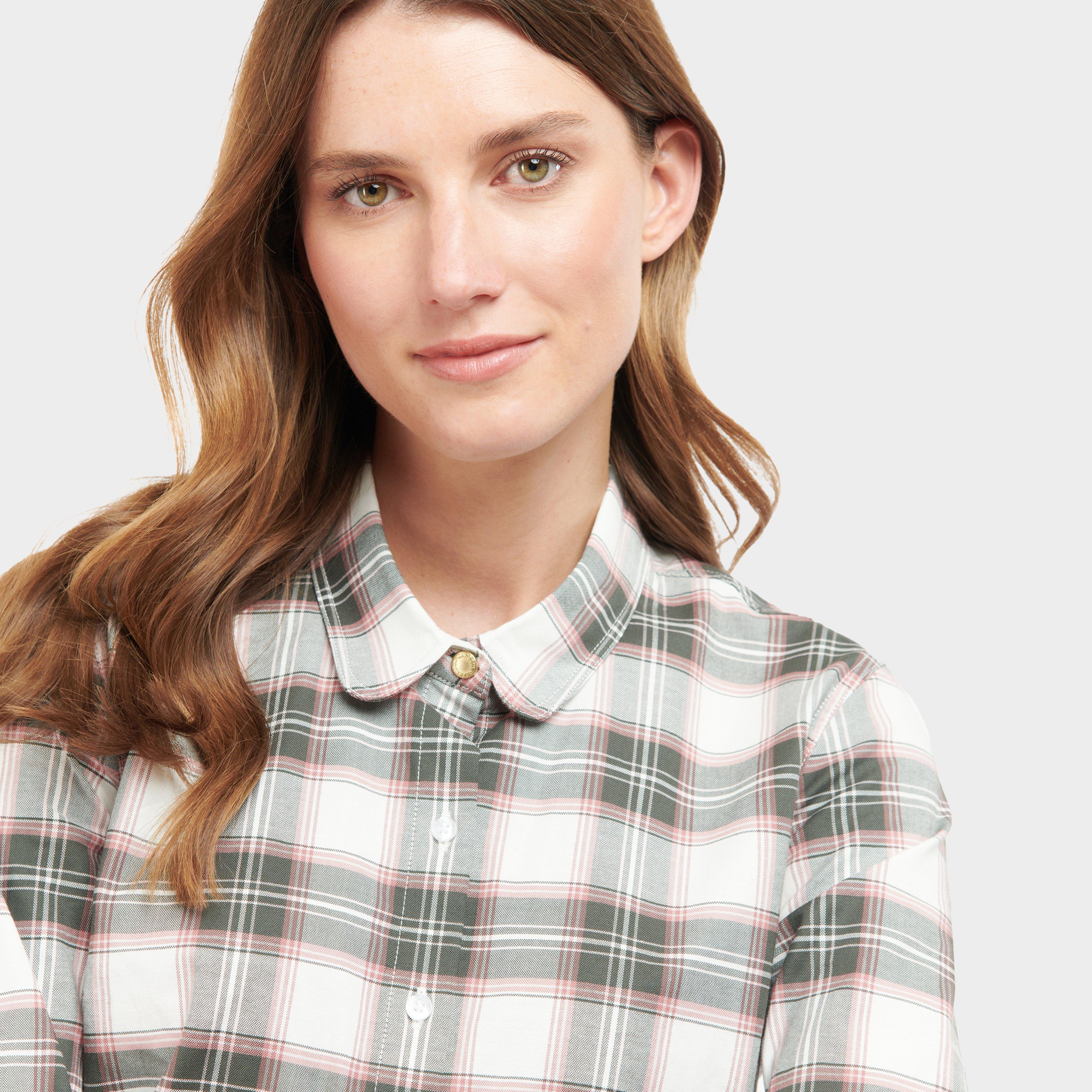 Womens Daphne Shirt Cloud Olive Check
