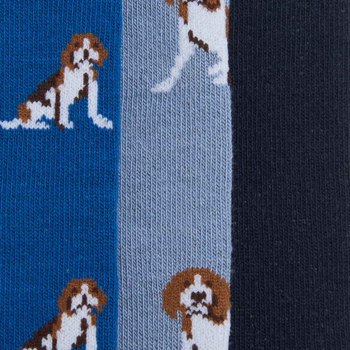 Mens Beagle Dog Sock Set Blue Beagle