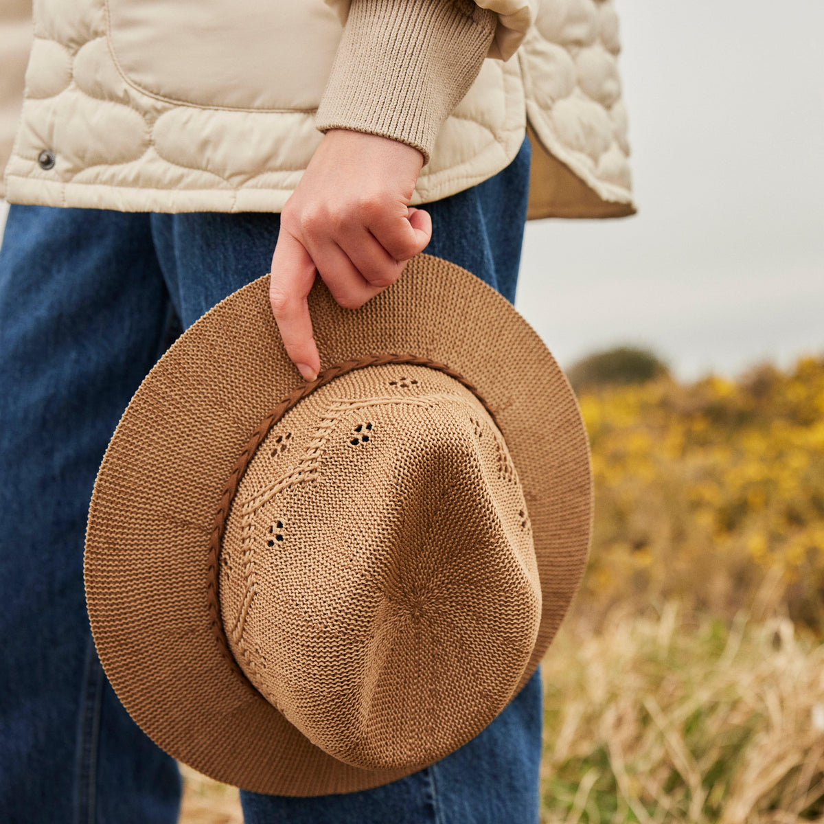 Womens Flowerdale Trilby Beige