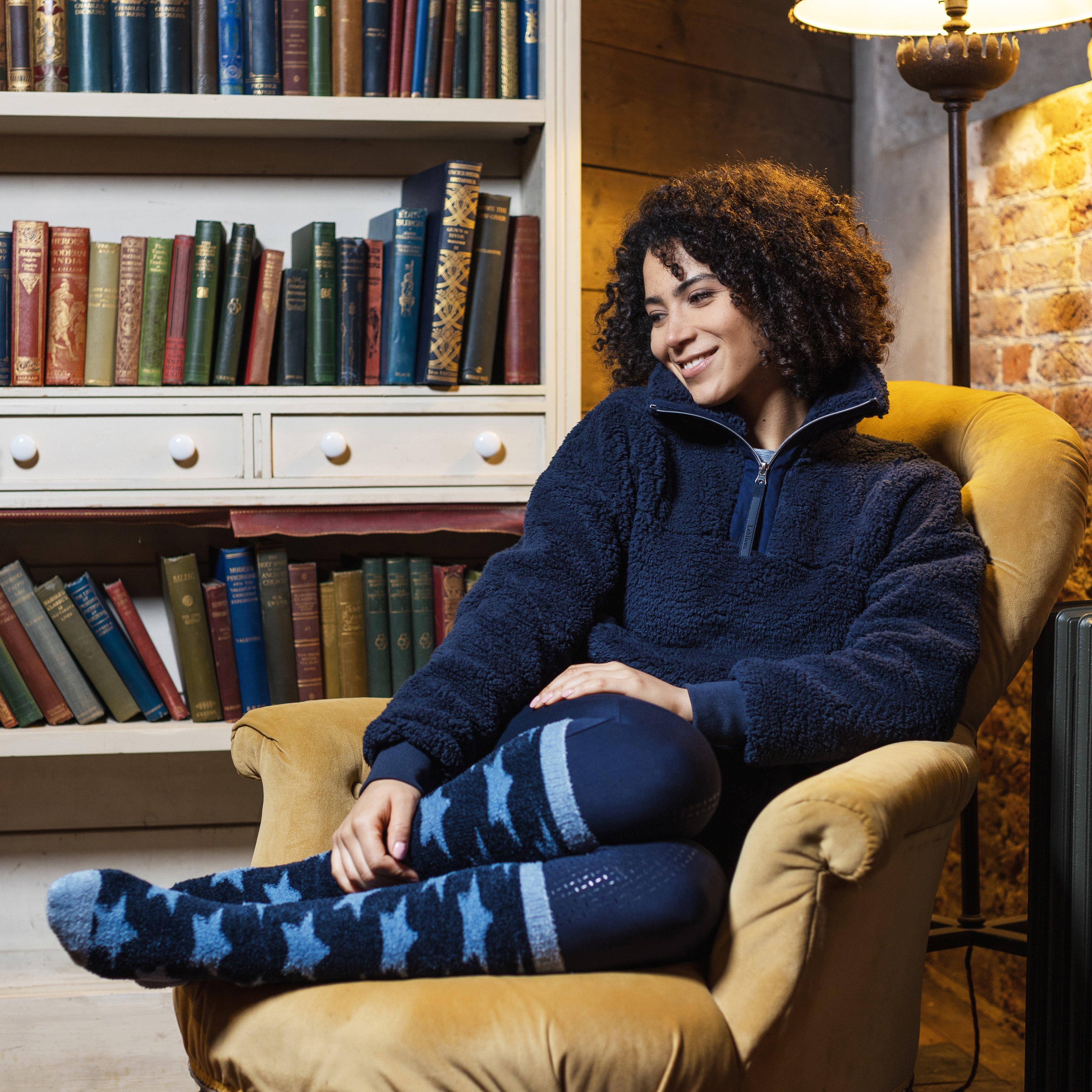 Sasha Star Fluffies Socks Atlantic