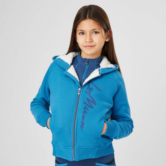 Young Rider Sherpa Lined Hollie Hoodie Atlantic