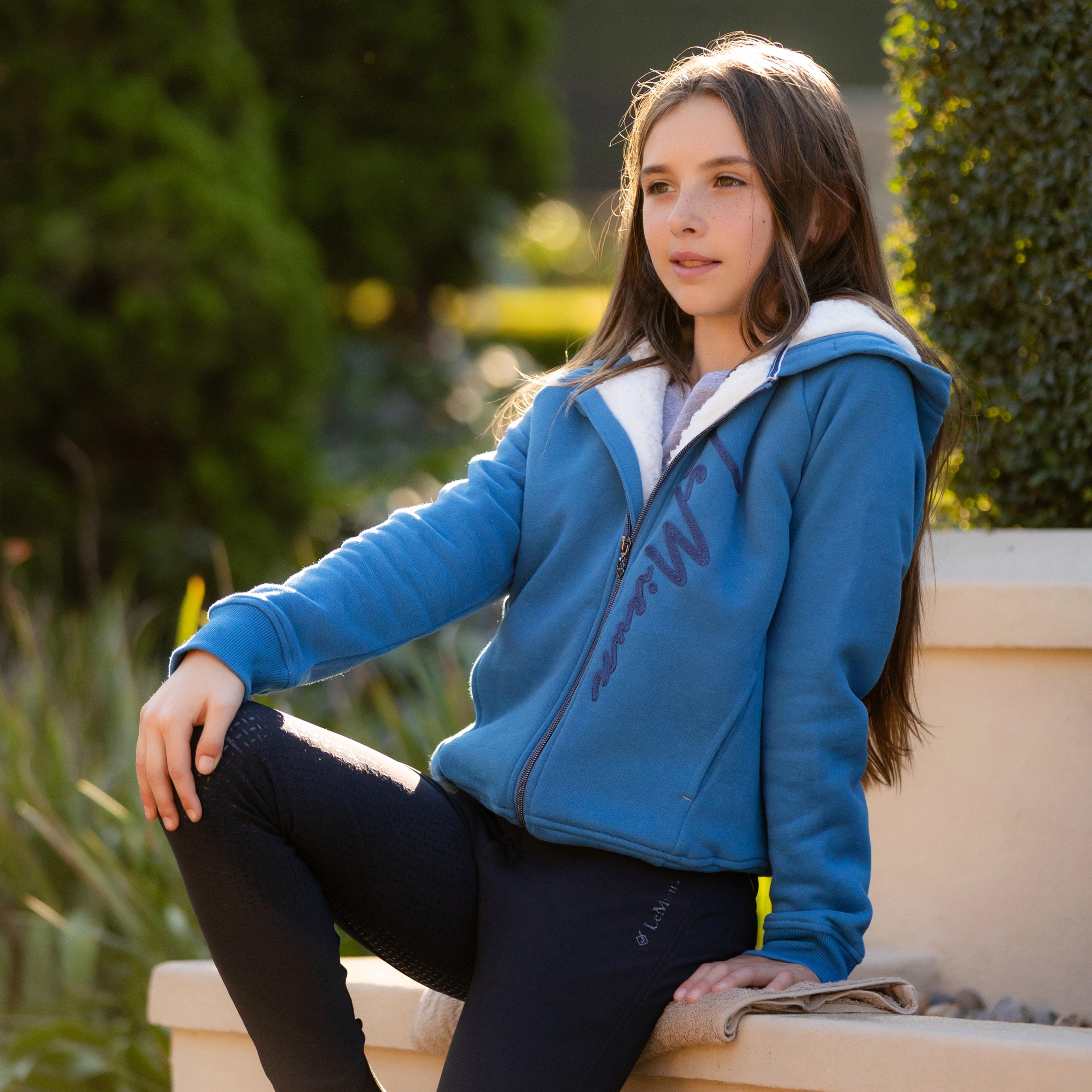 Young Rider Sherpa Lined Hollie Hoodie Atlantic