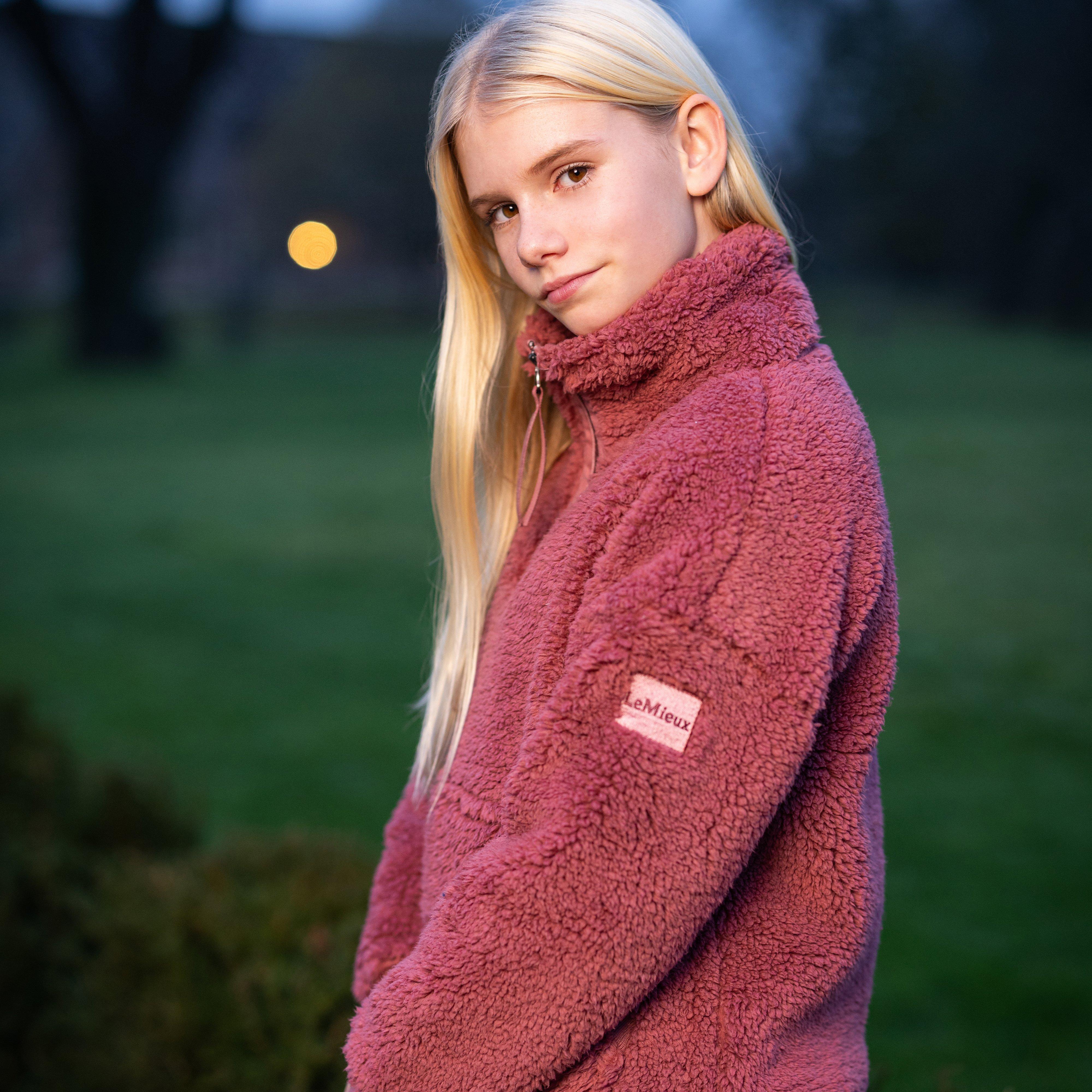 Young Rider Tia Teddy Fleece Orchid