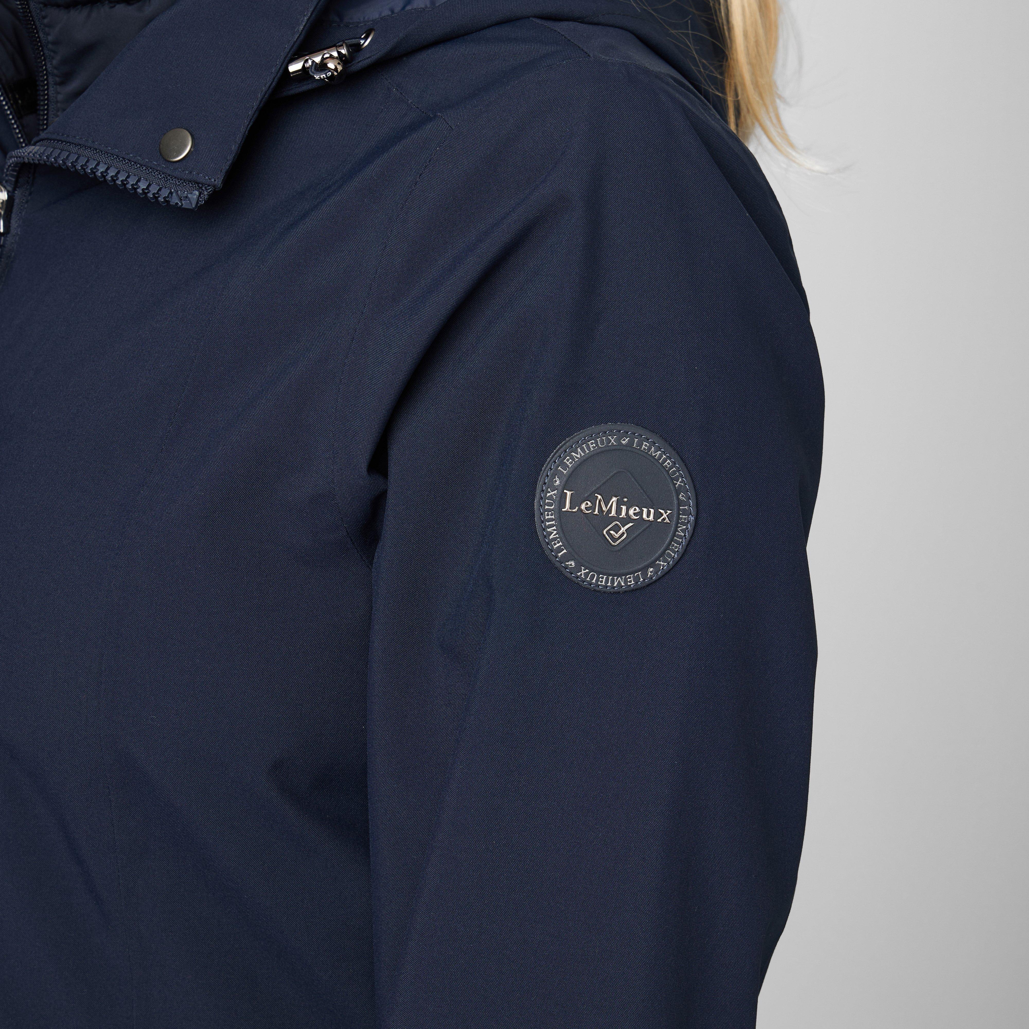 Womens Amelie Waterproof Lightweight Riding Coat Navy