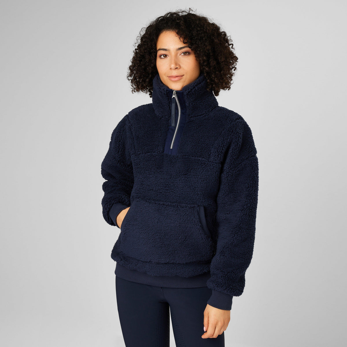 Womens Tara Teddy Fleece Navy