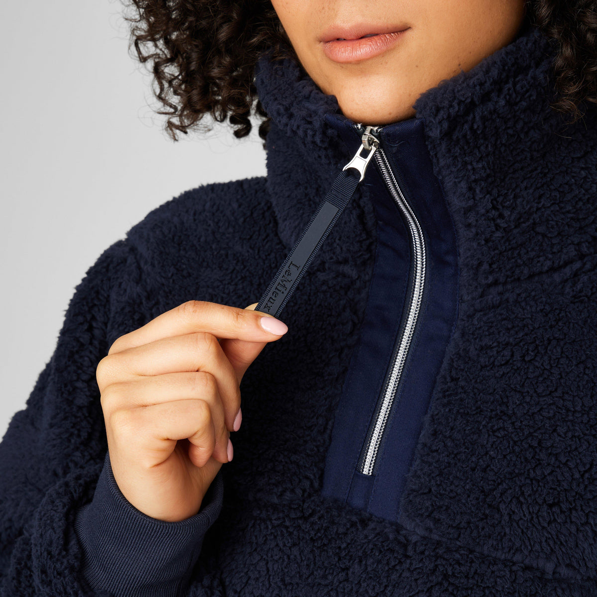 Womens Tara Teddy Fleece Navy