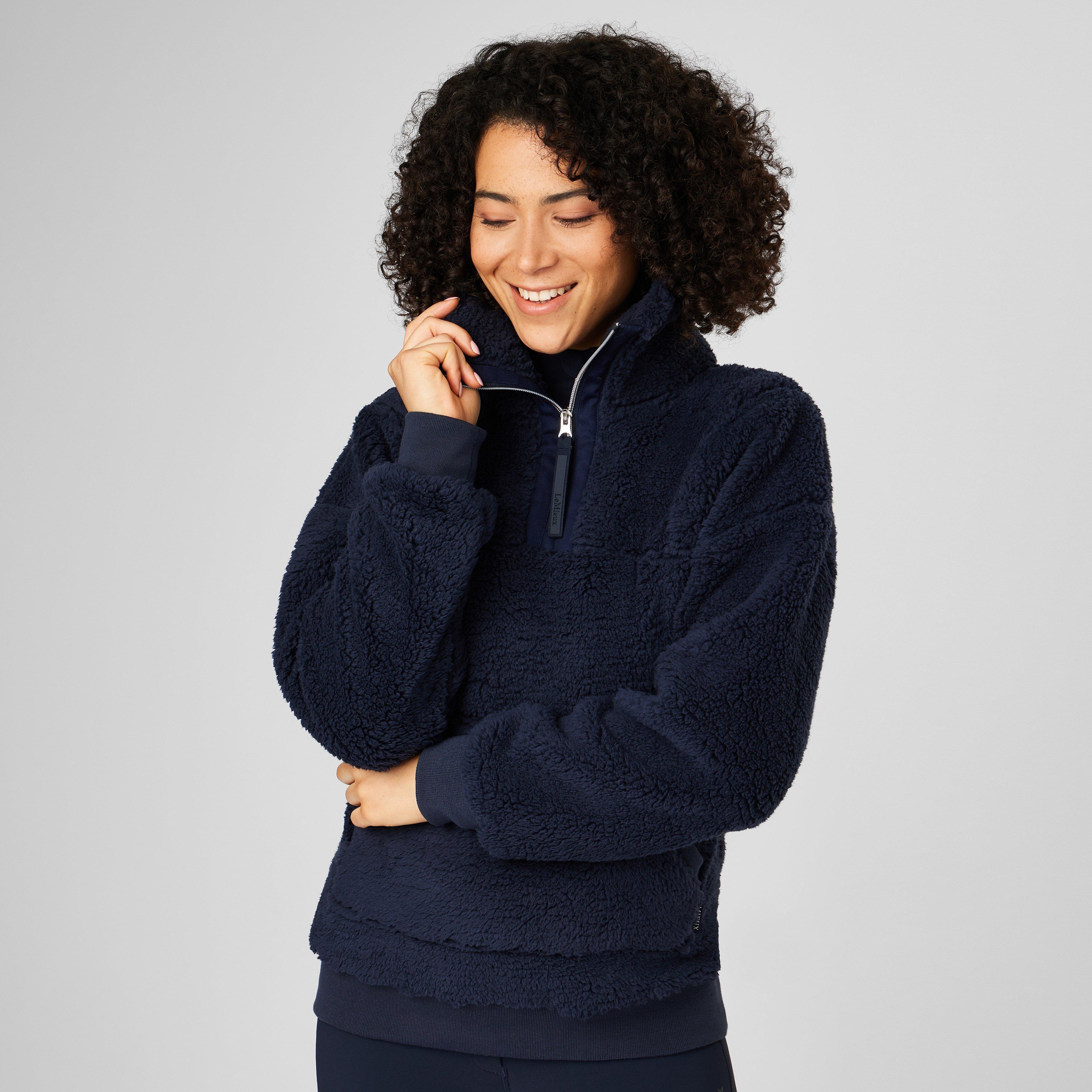 Womens Tara Teddy Fleece Navy