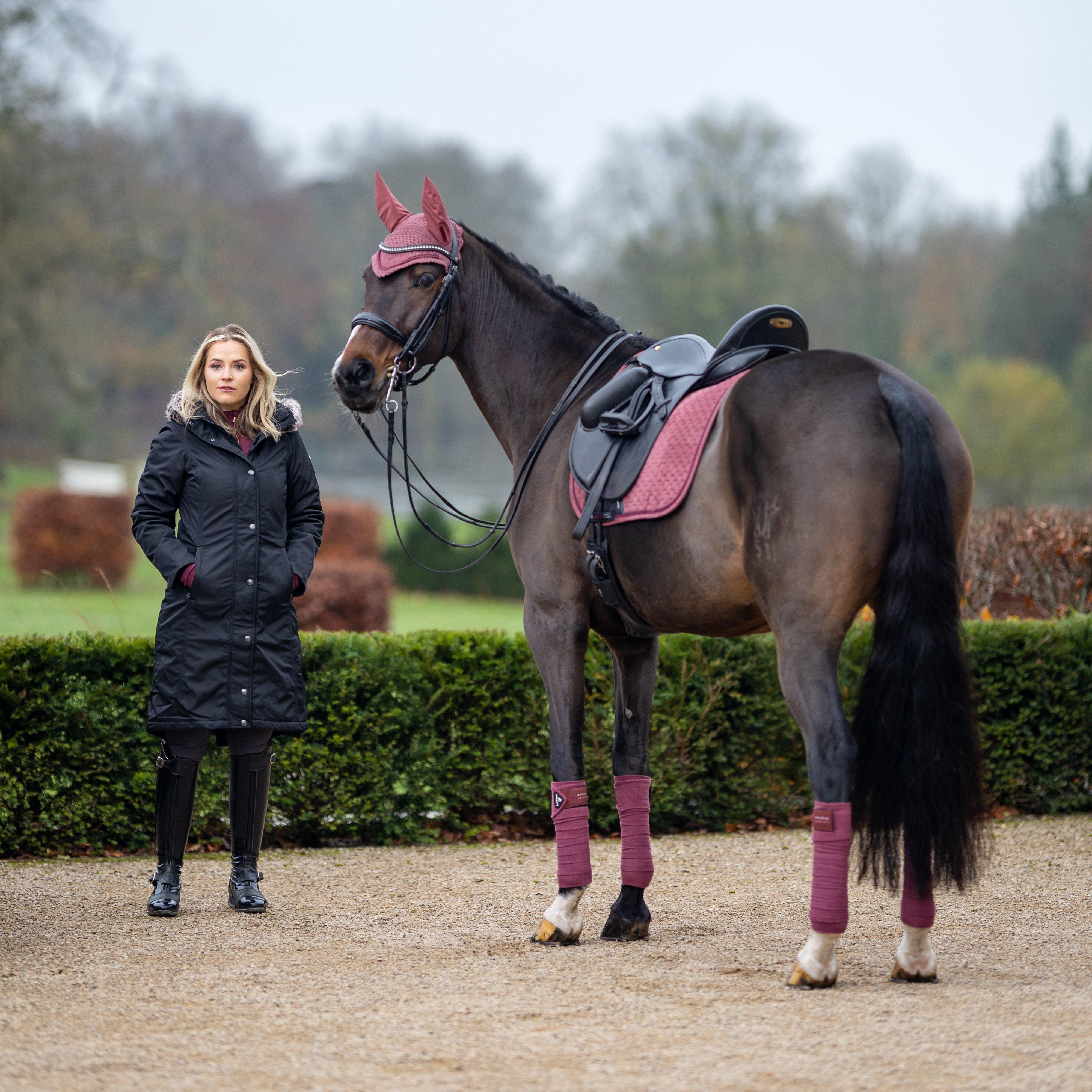 Classique Suede Dressage Saddle Pad Orchid