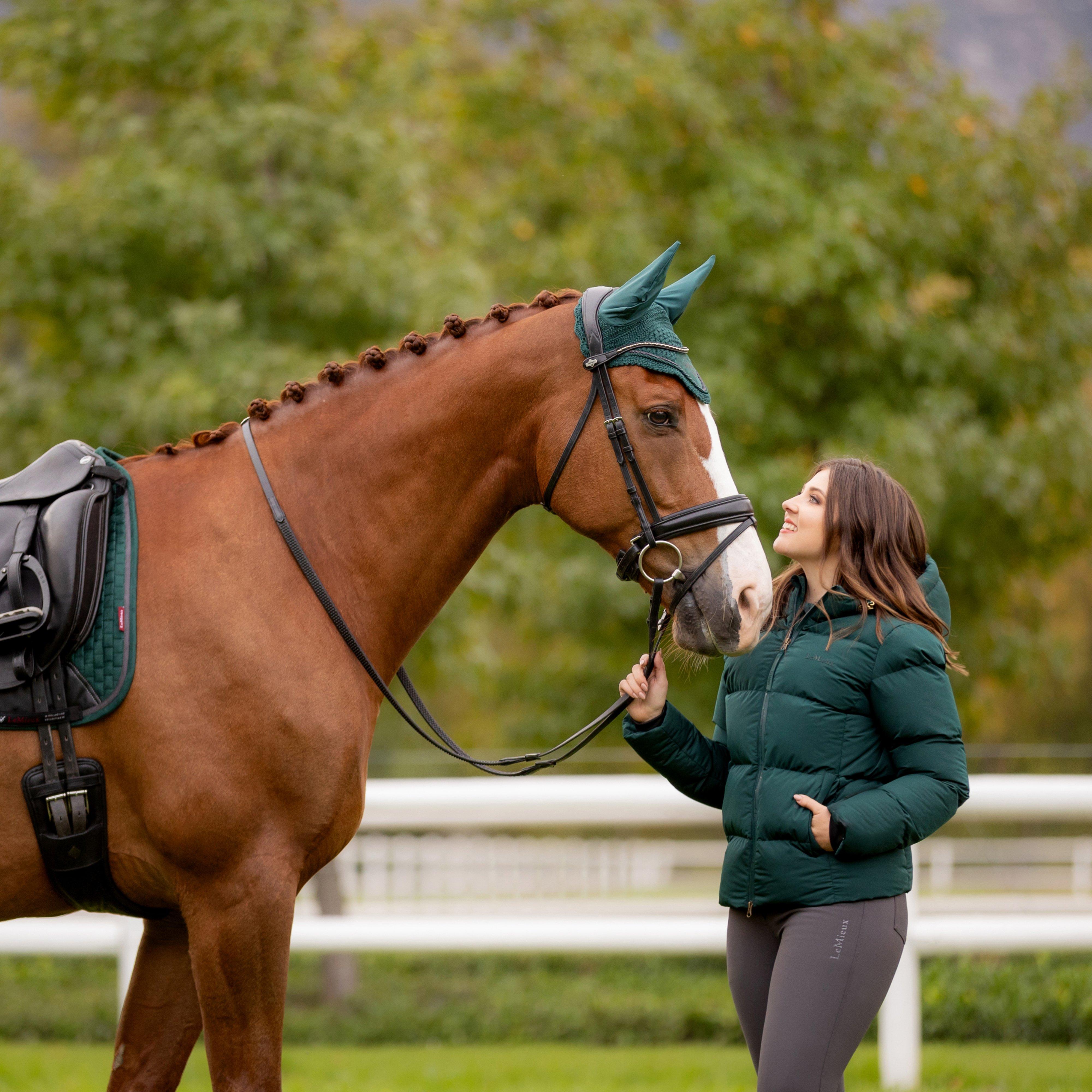 Classique Suede Dressage Saddle Pad Spruce