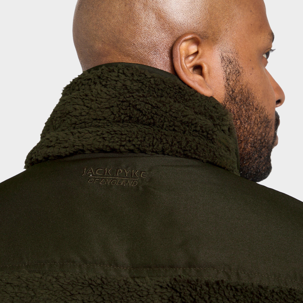 Mens Sherpa Fleece Gilet Green