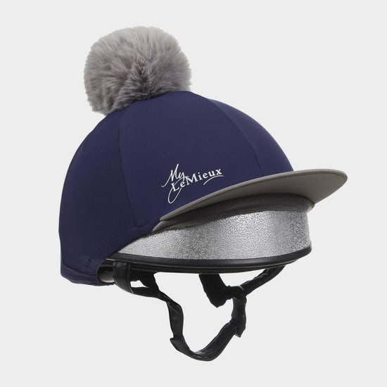 Pom Hat Silk Navy