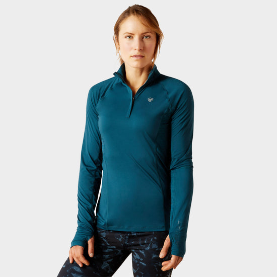 Womens Lowell 2.0 1/4 Zip Base Layer Reflecting Pond