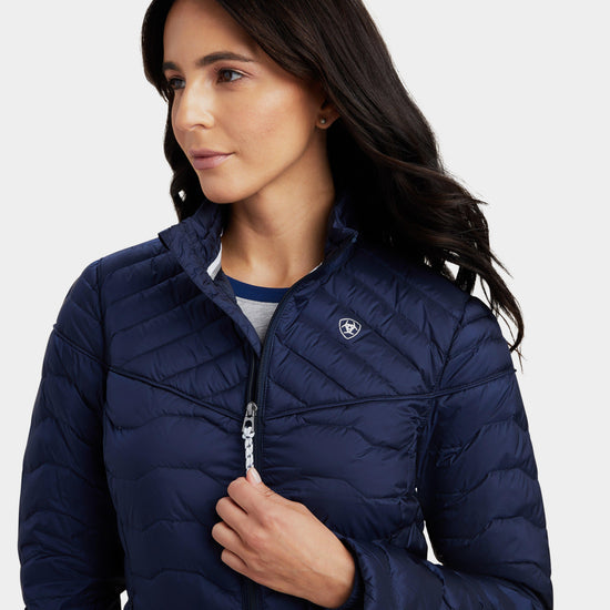 Womens Ideal Down Jacket Navy Eclipse