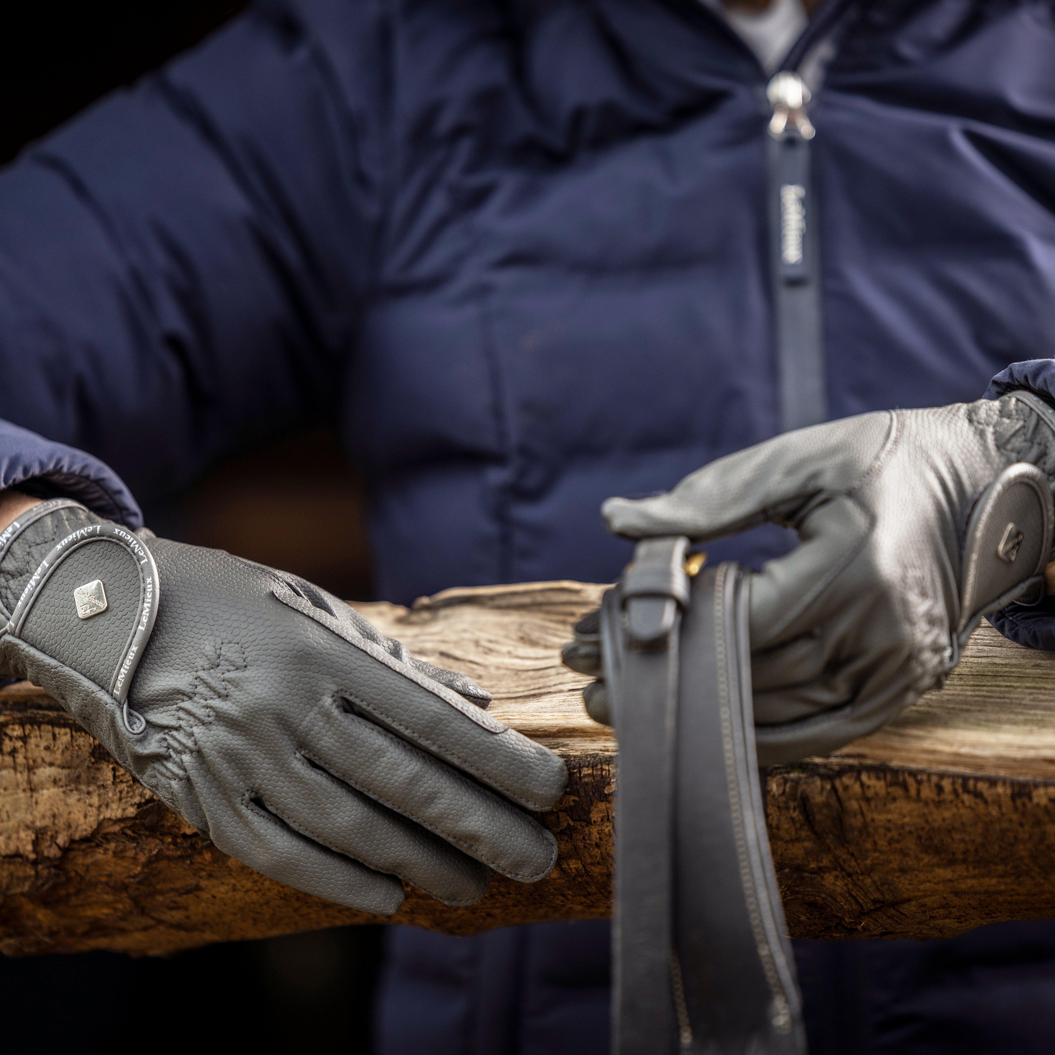 Classic Leather Riding Gloves Black