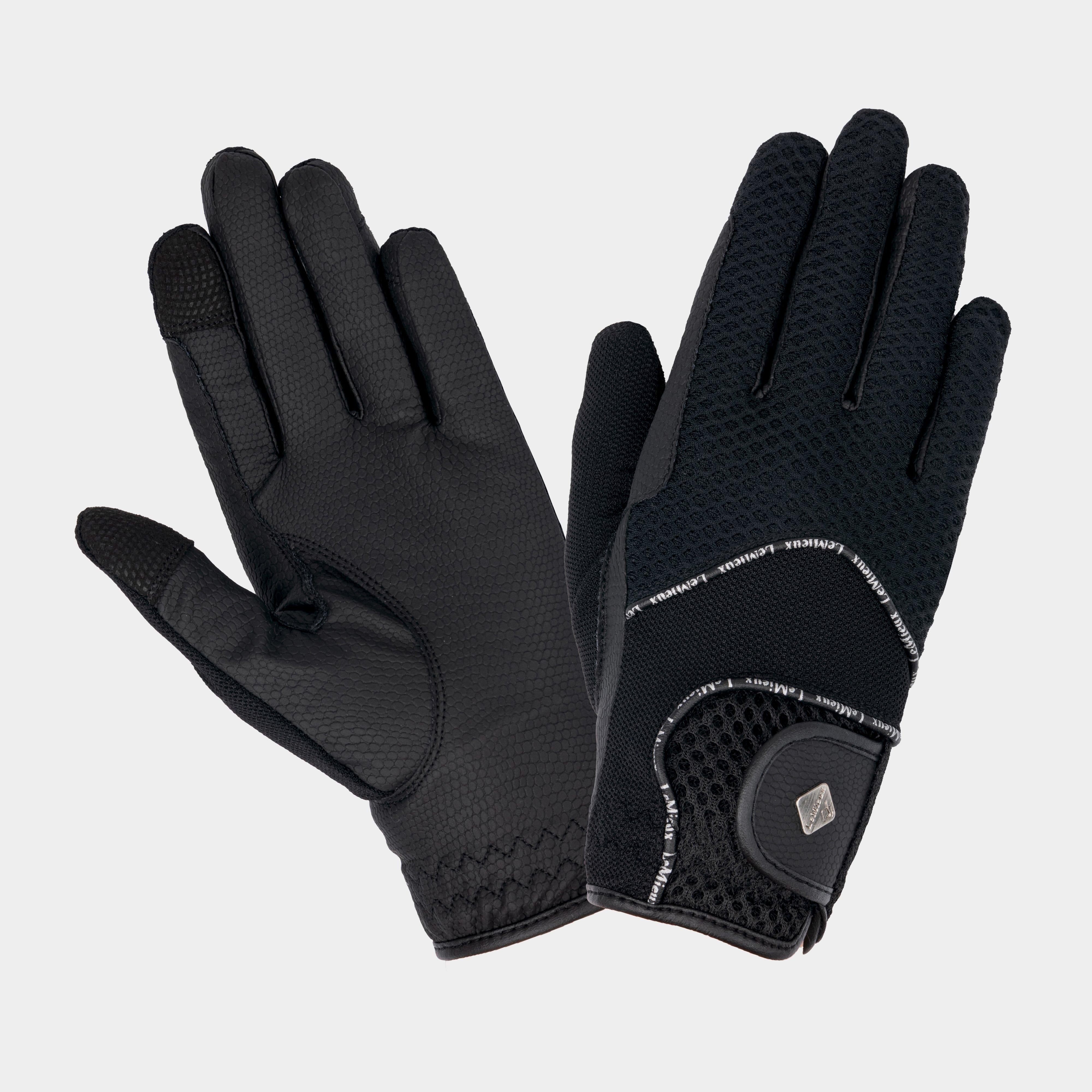 3D Mesh Riding Gloves Black