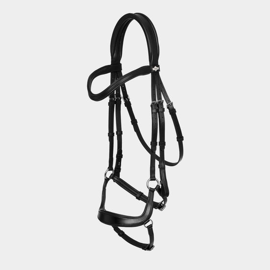 Arika Drop Bridle Black/Silver