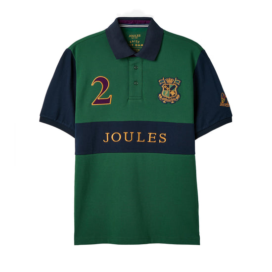 Mens Embellished Polo Shirt Green