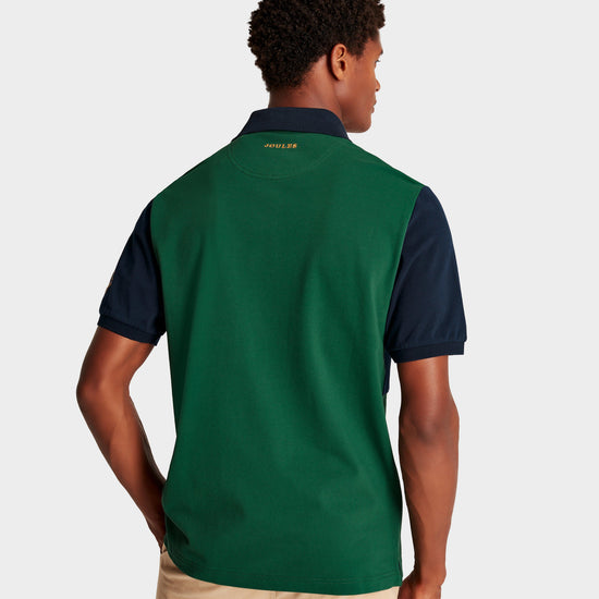 Mens Embellished Polo Shirt Green