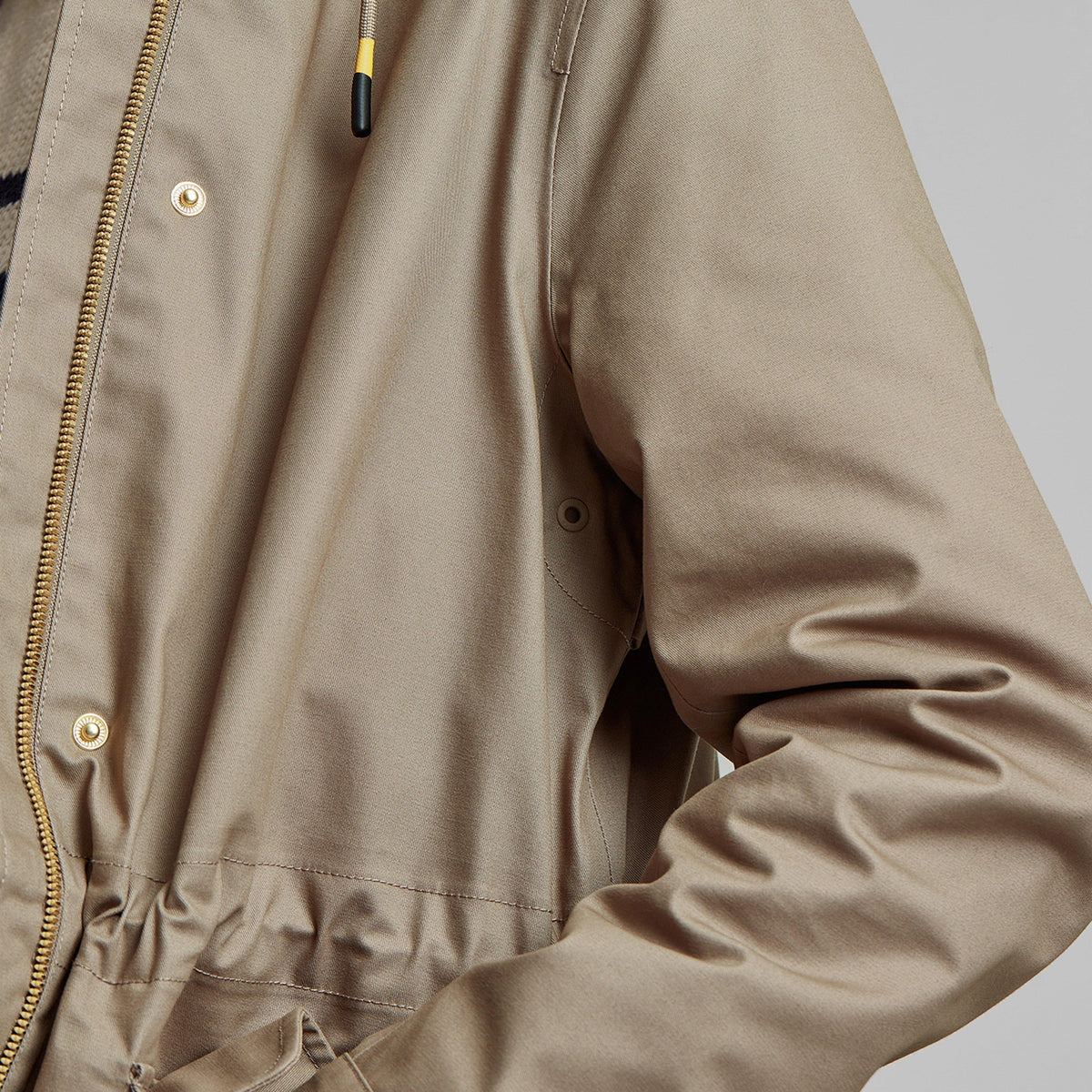 Womens Padstow Waterproof Raincoat Mushroom