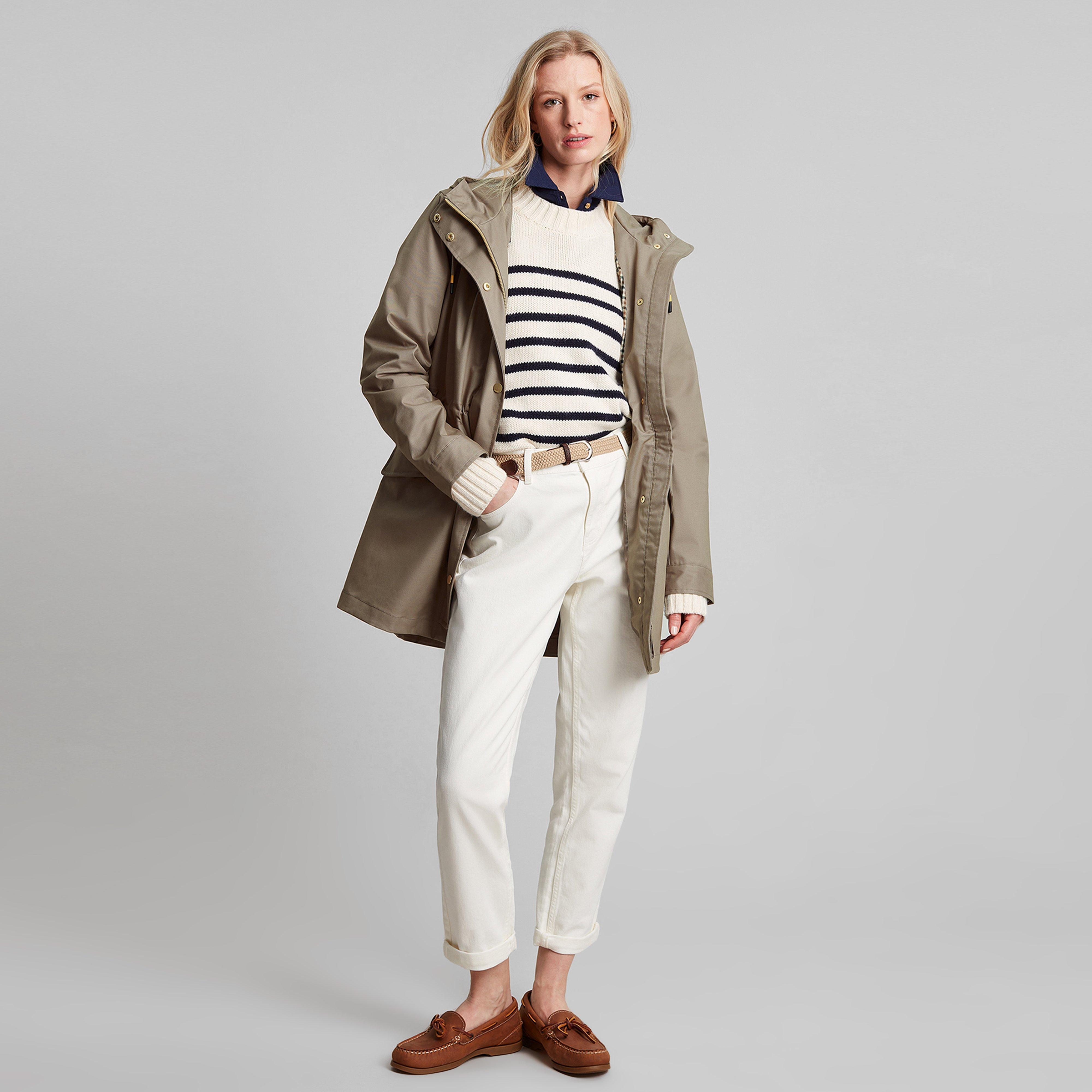 Womens Padstow Waterproof Raincoat Mushroom