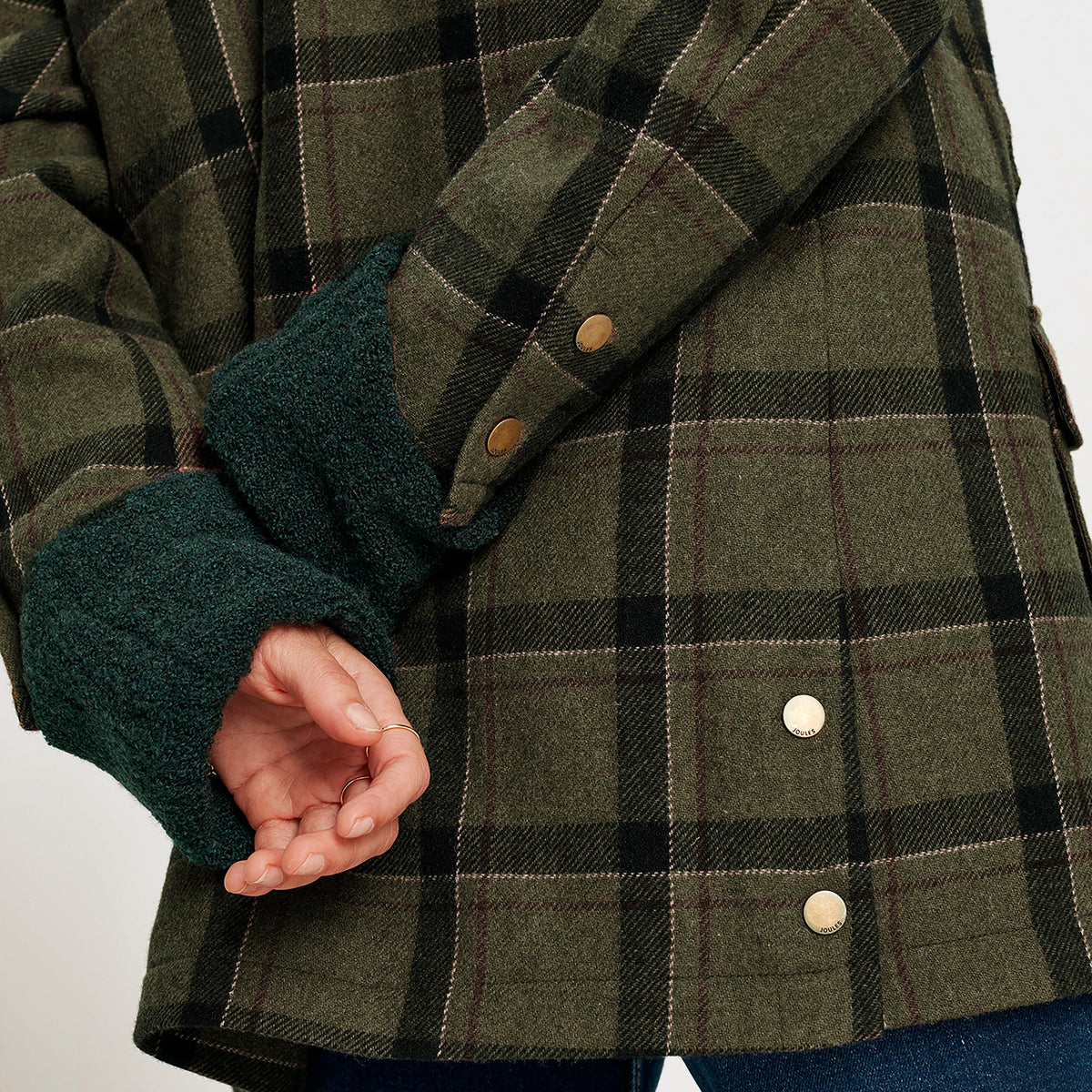 Womens Berkley Tweed Fieldcoat Green Tweed