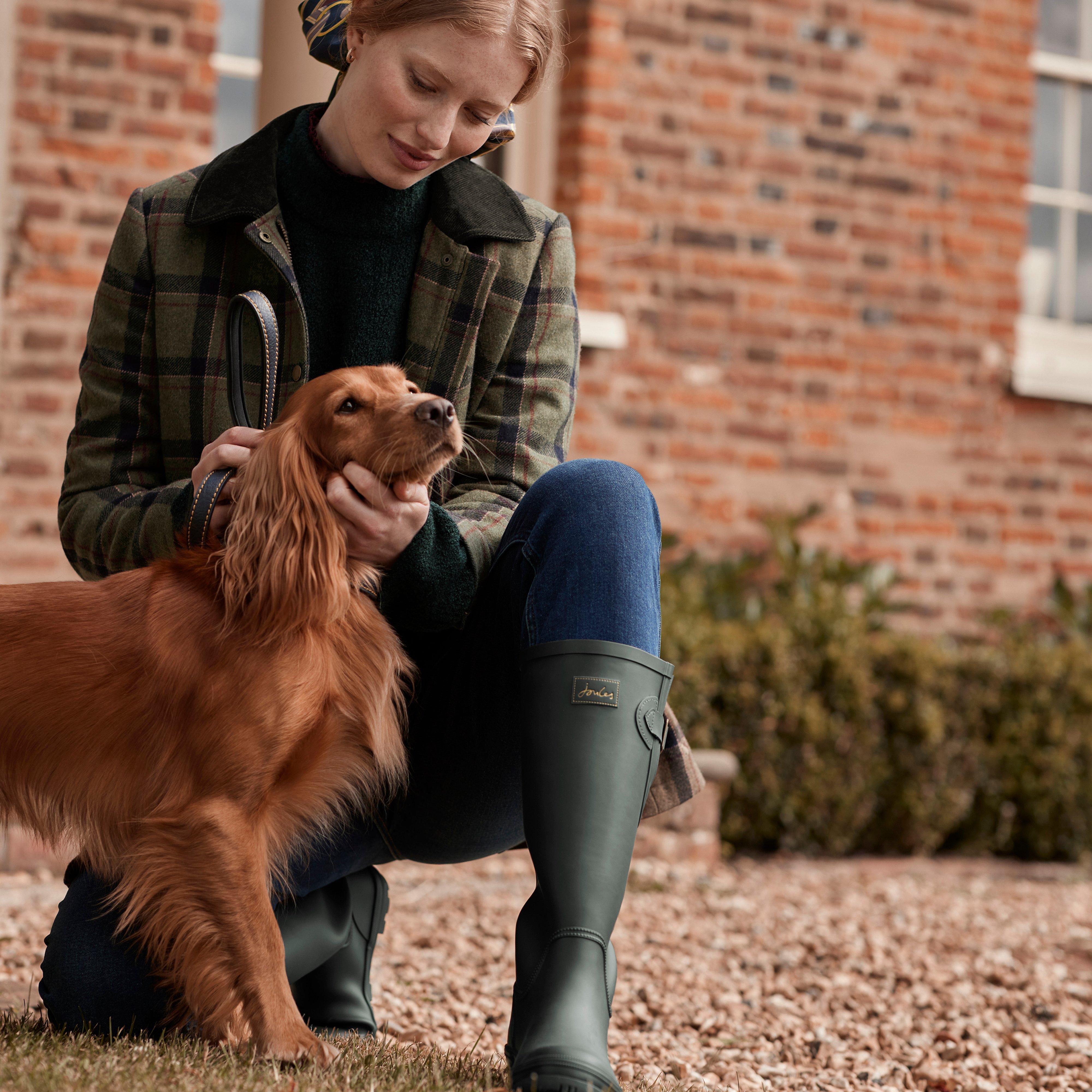 Womens Berkley Tweed Fieldcoat Green Tweed