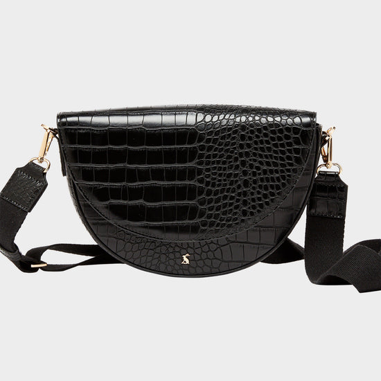 Clara Half Moon PU Bag Black