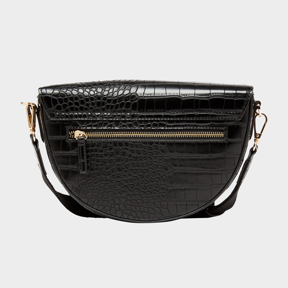 Clara Half Moon PU Bag Black