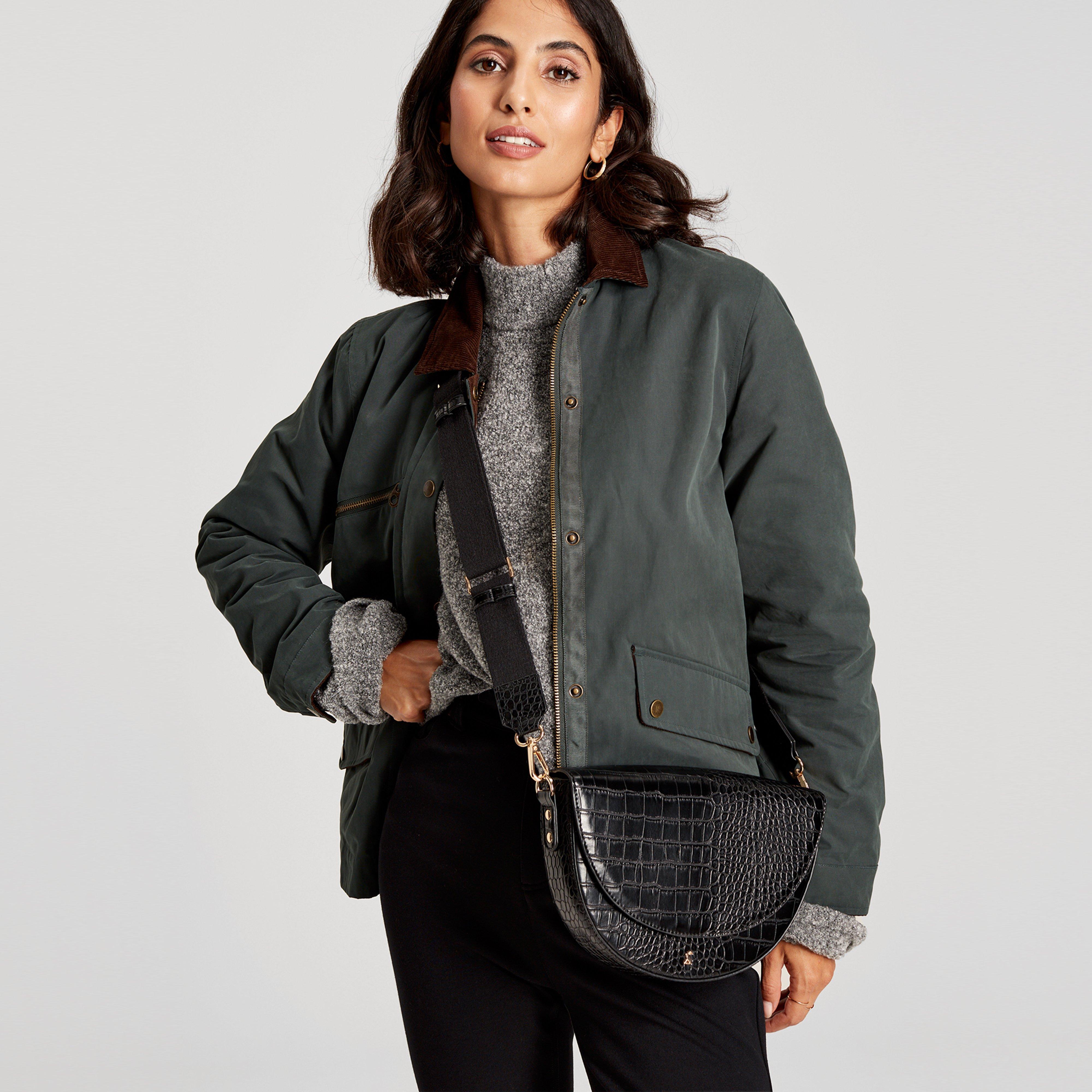 Clara Half Moon PU Bag Black