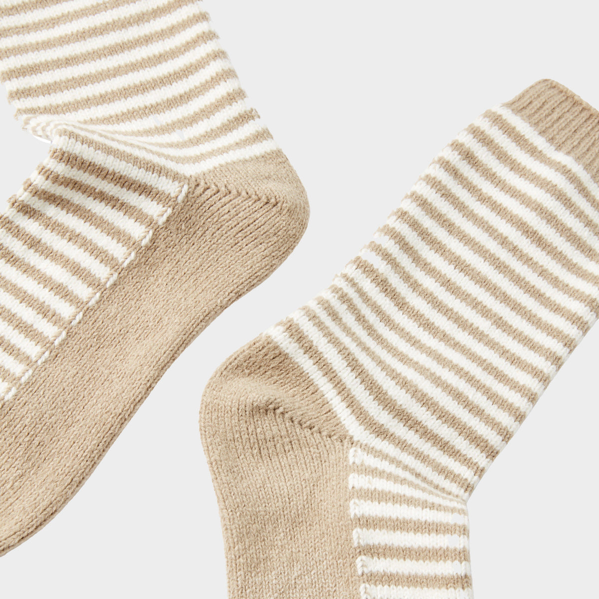 Womens Cosy Soft Handle Bed Socks Cream