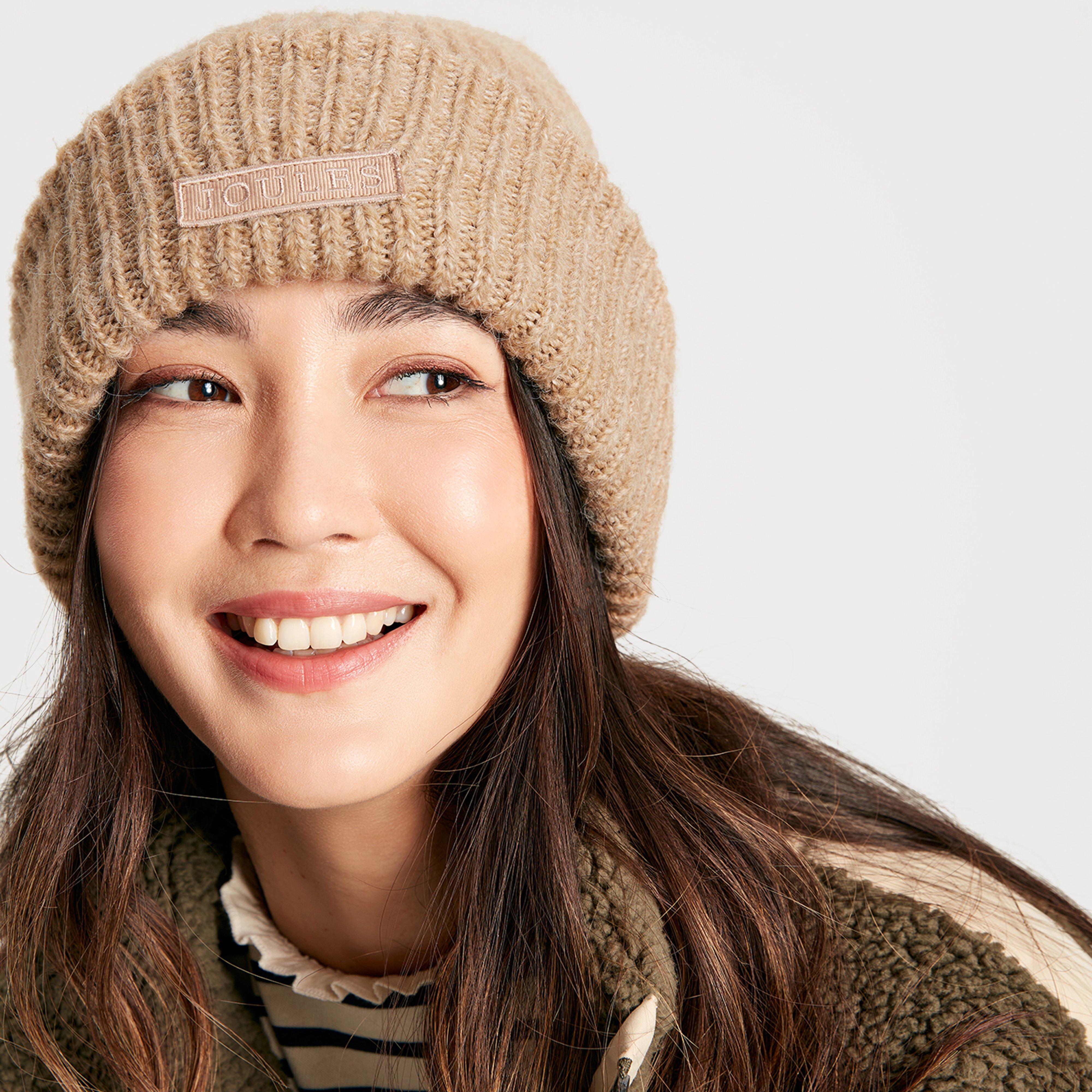 Womens Eloise Soft Oversized Beanie Hat Oat