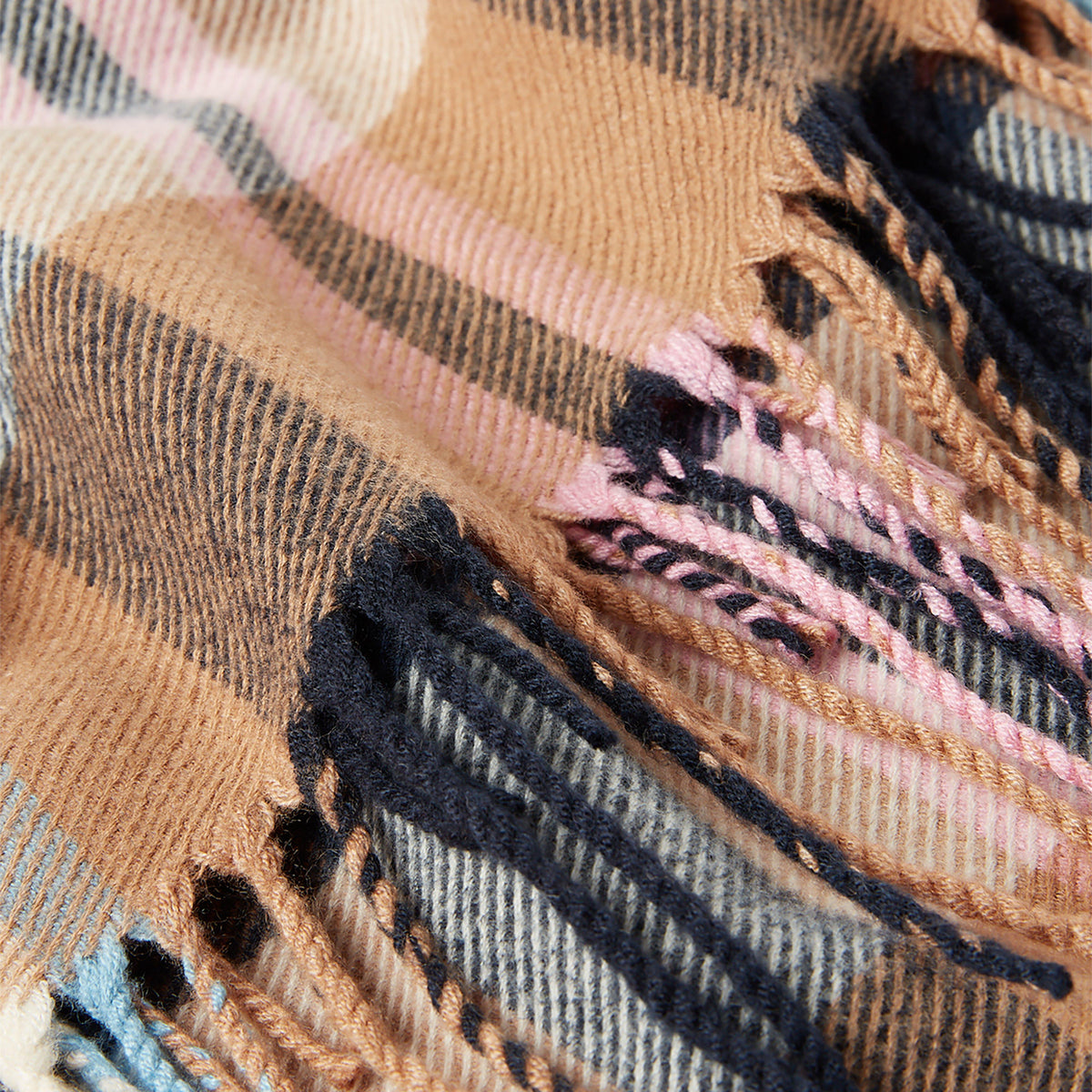 Womens Langtree Scarf Cream Check