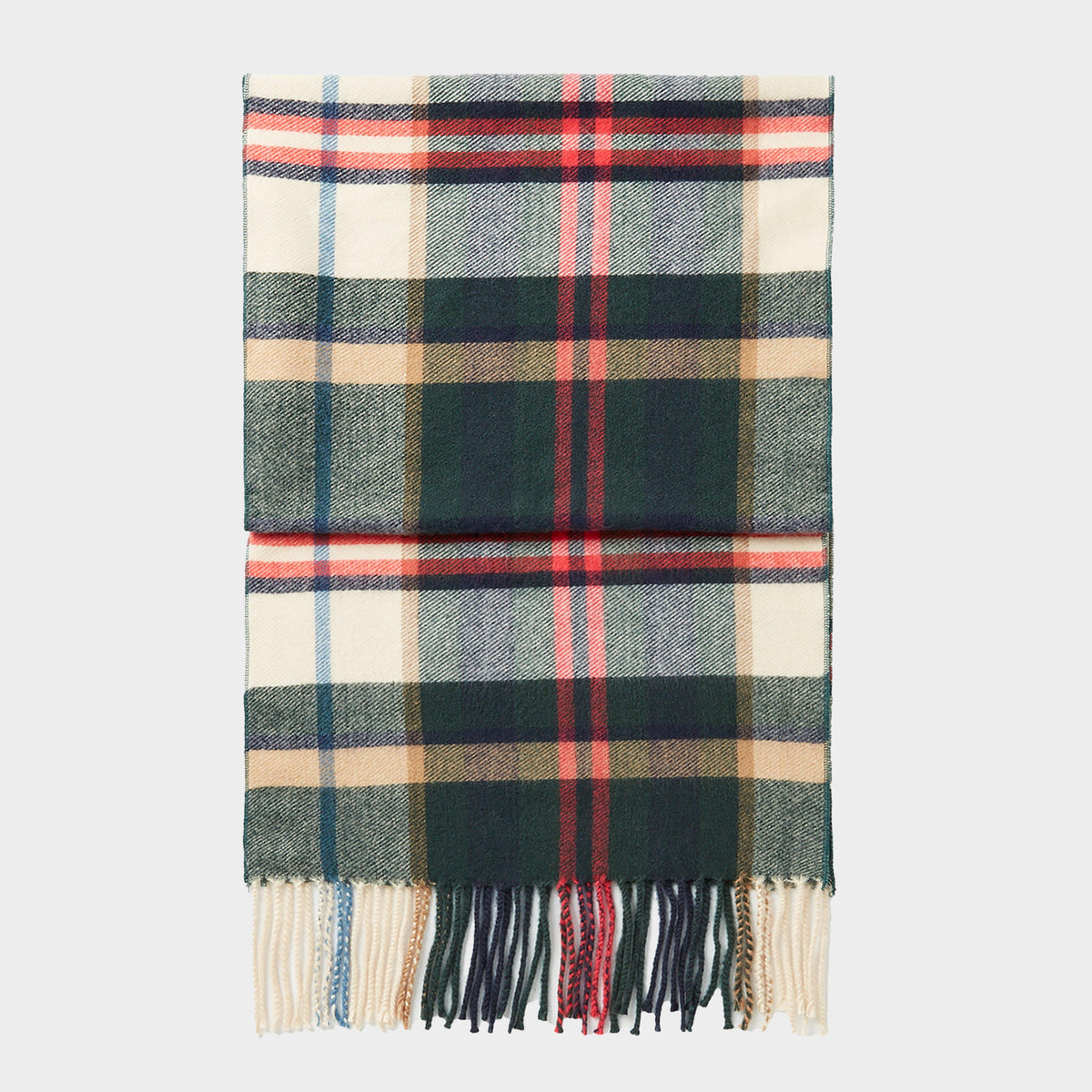 Womens Langtree Scarf Green Check