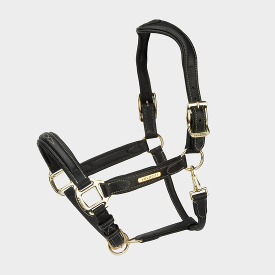 RAPIDA Comfort Leather Headcollar Black