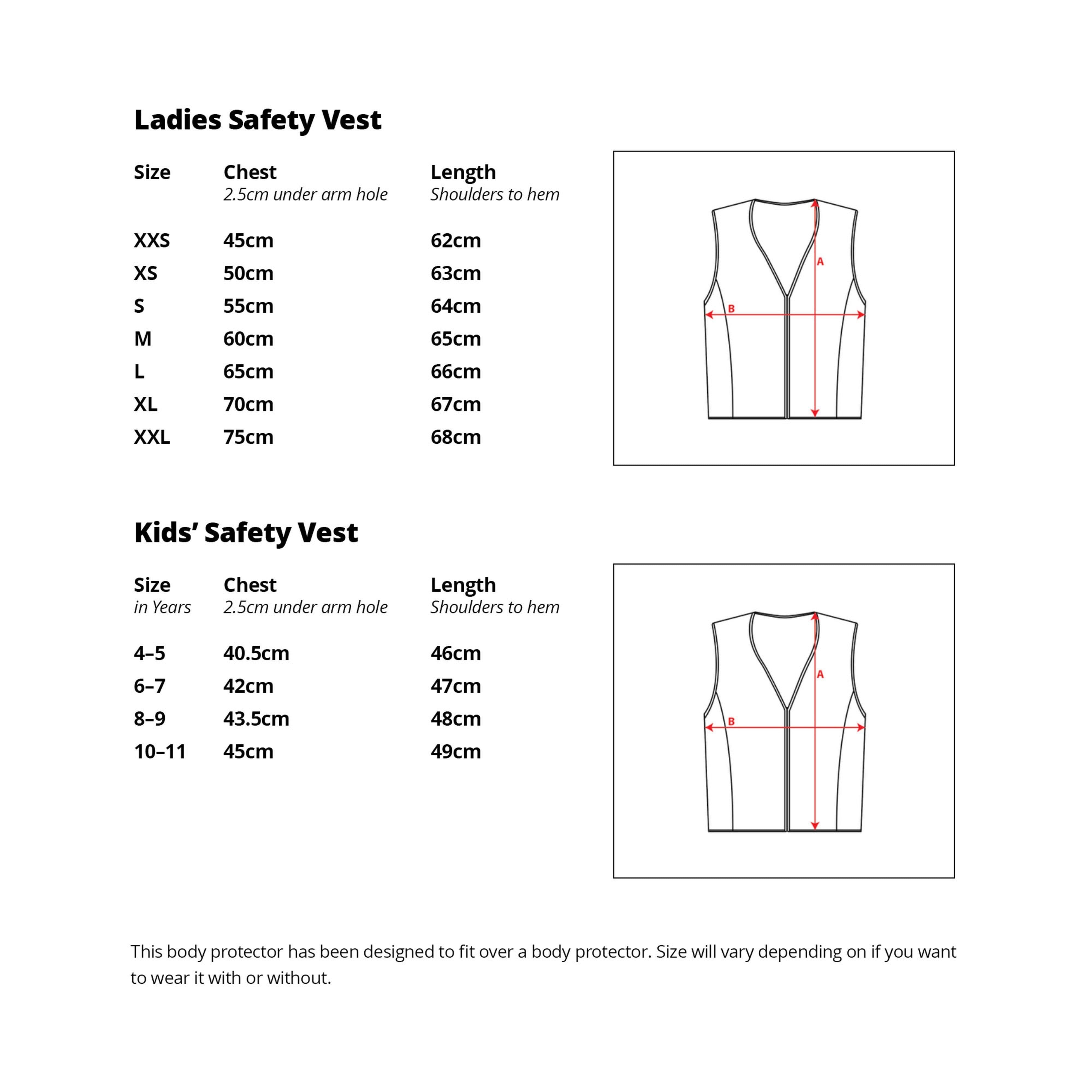 Kids Safety Vest Yellow