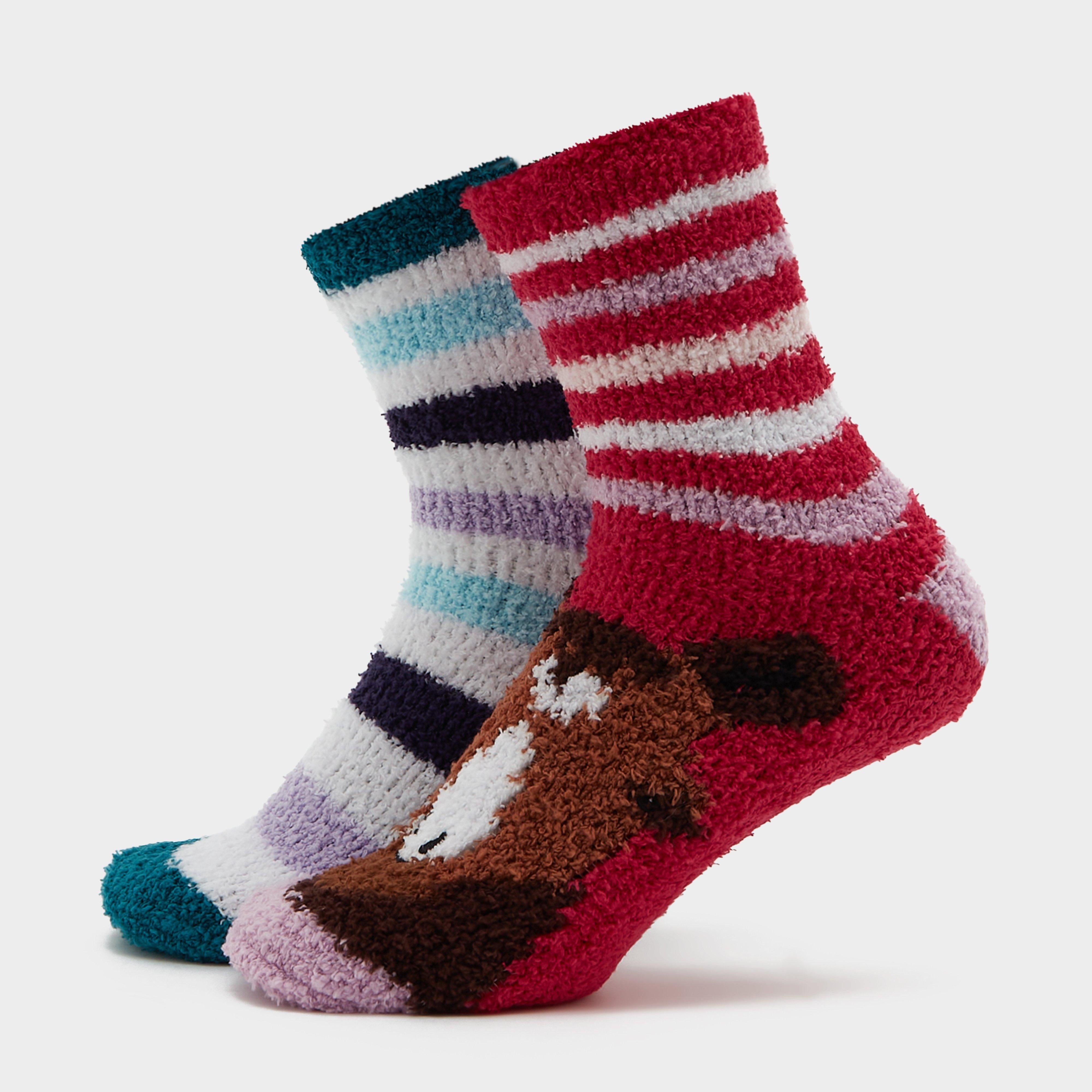 Womens Lounge Socks 2 Pack Horse