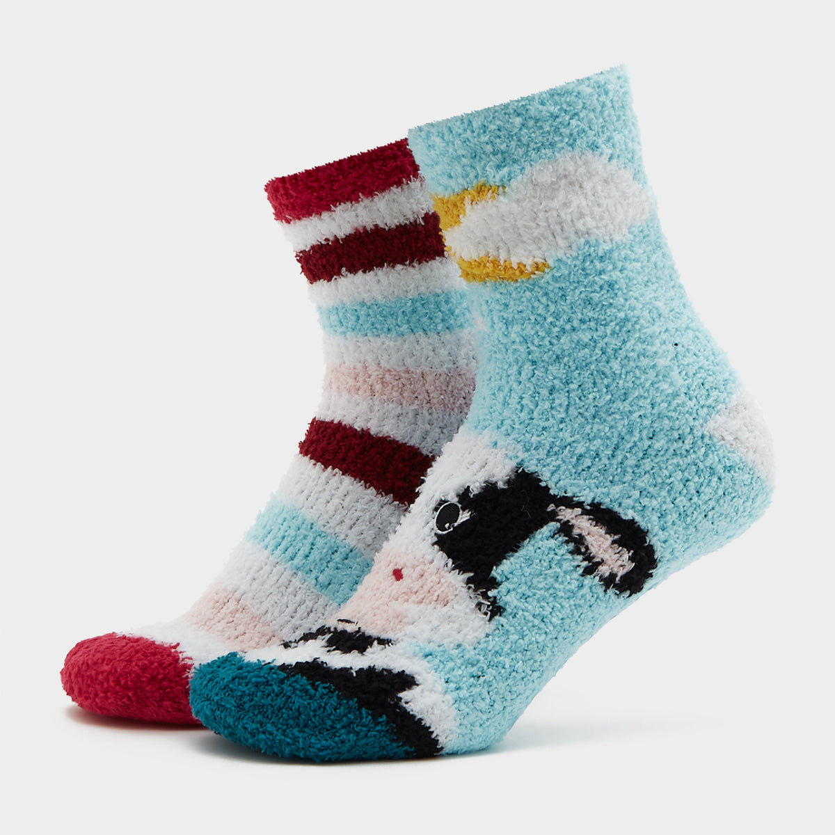 Womens Lounge Socks 2 Pack Cow