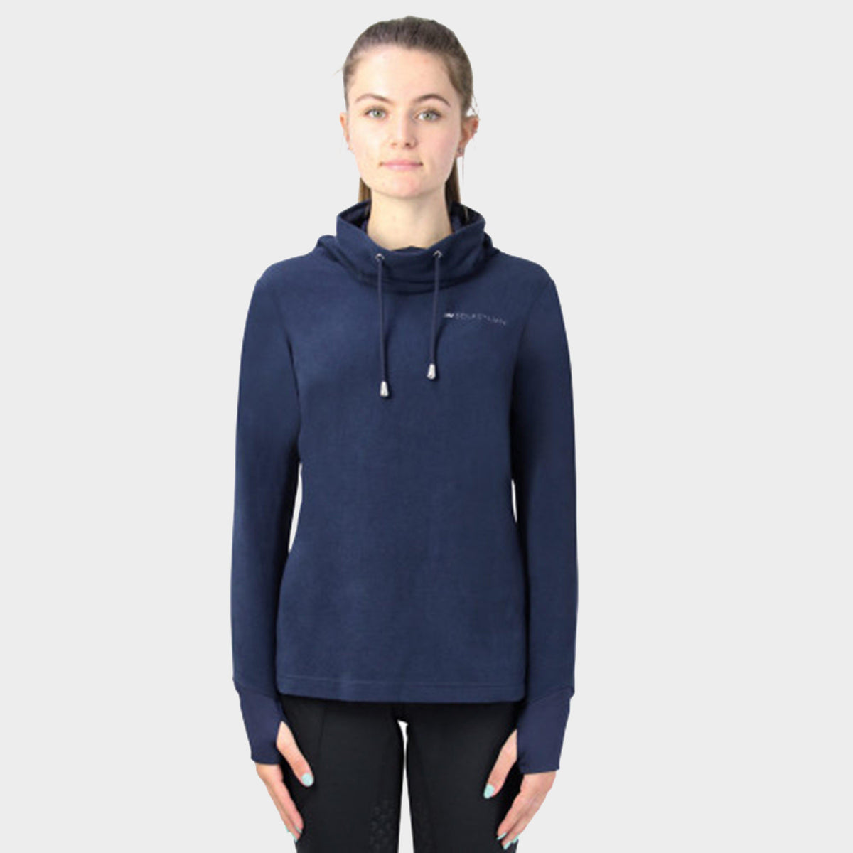 Womens Synergy Cowl Neck Top Navy