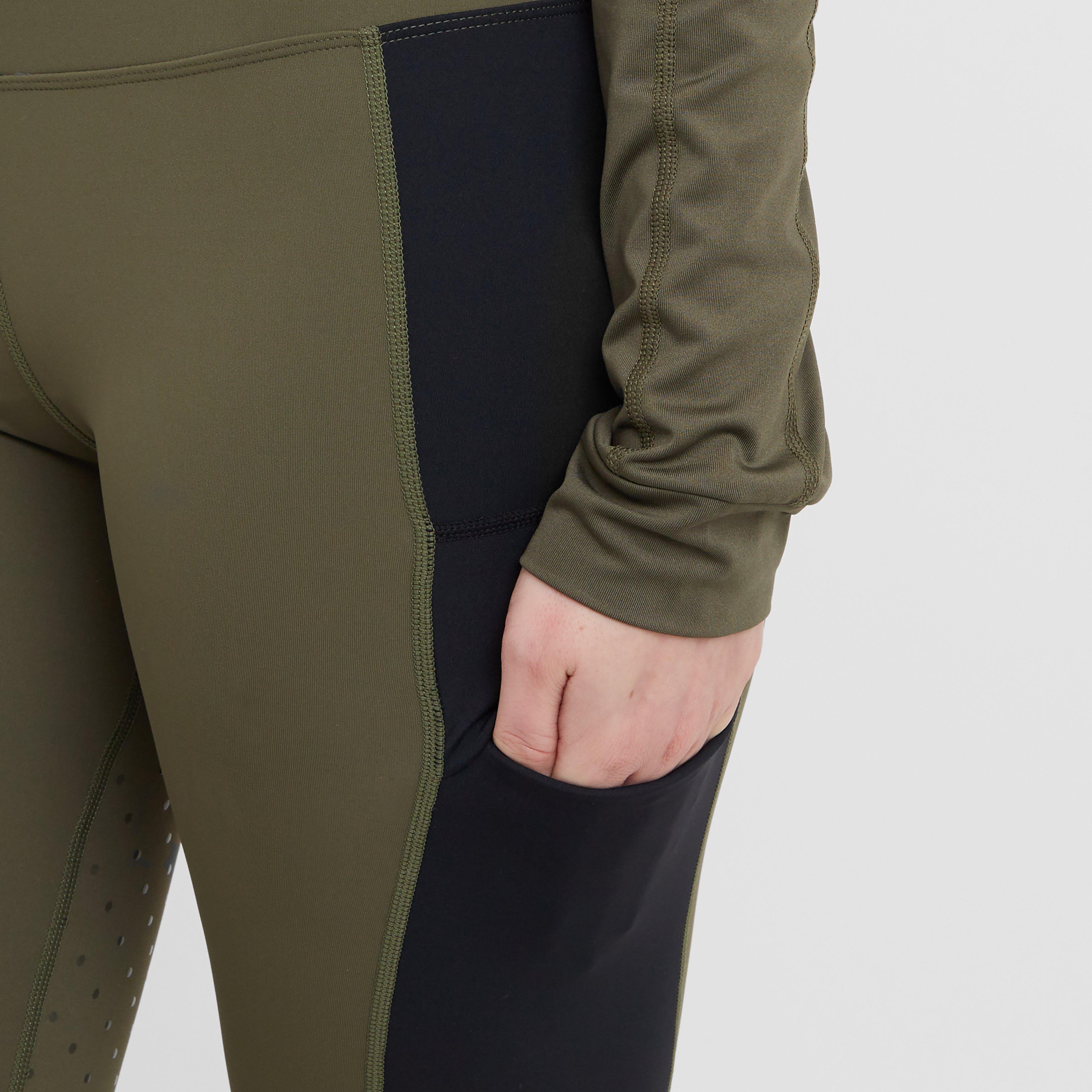 Womens Amelia Full Seat Riding Tights Khaki