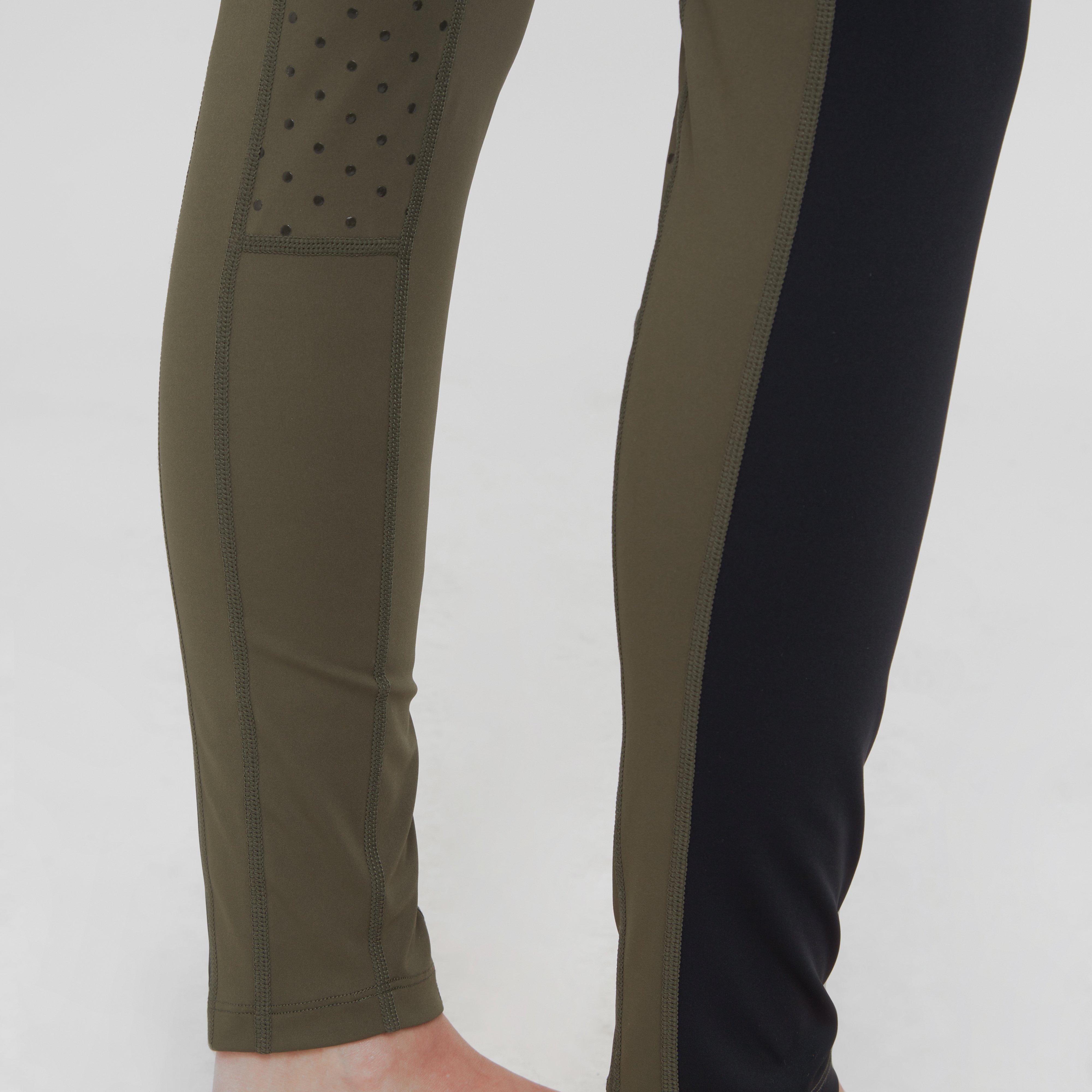 Womens Amelia Full Seat Riding Tights Khaki
