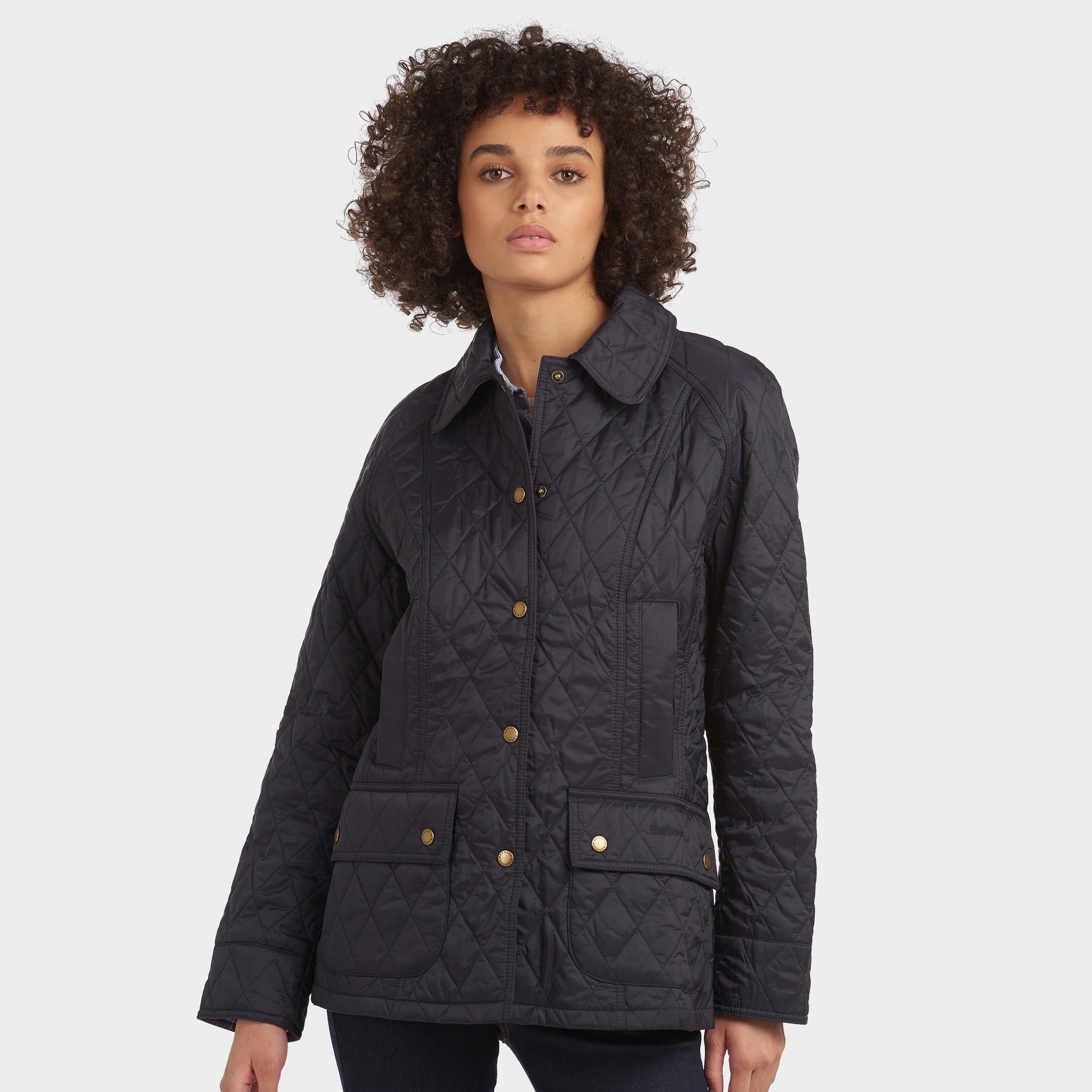 Womens Summer Beadnell Quilted Jacket Navy