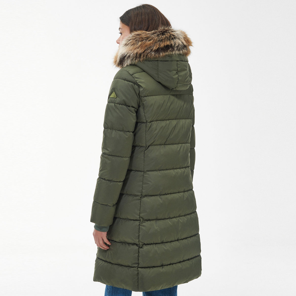 Womens Rosoman Quilted Jacket Deep Olive