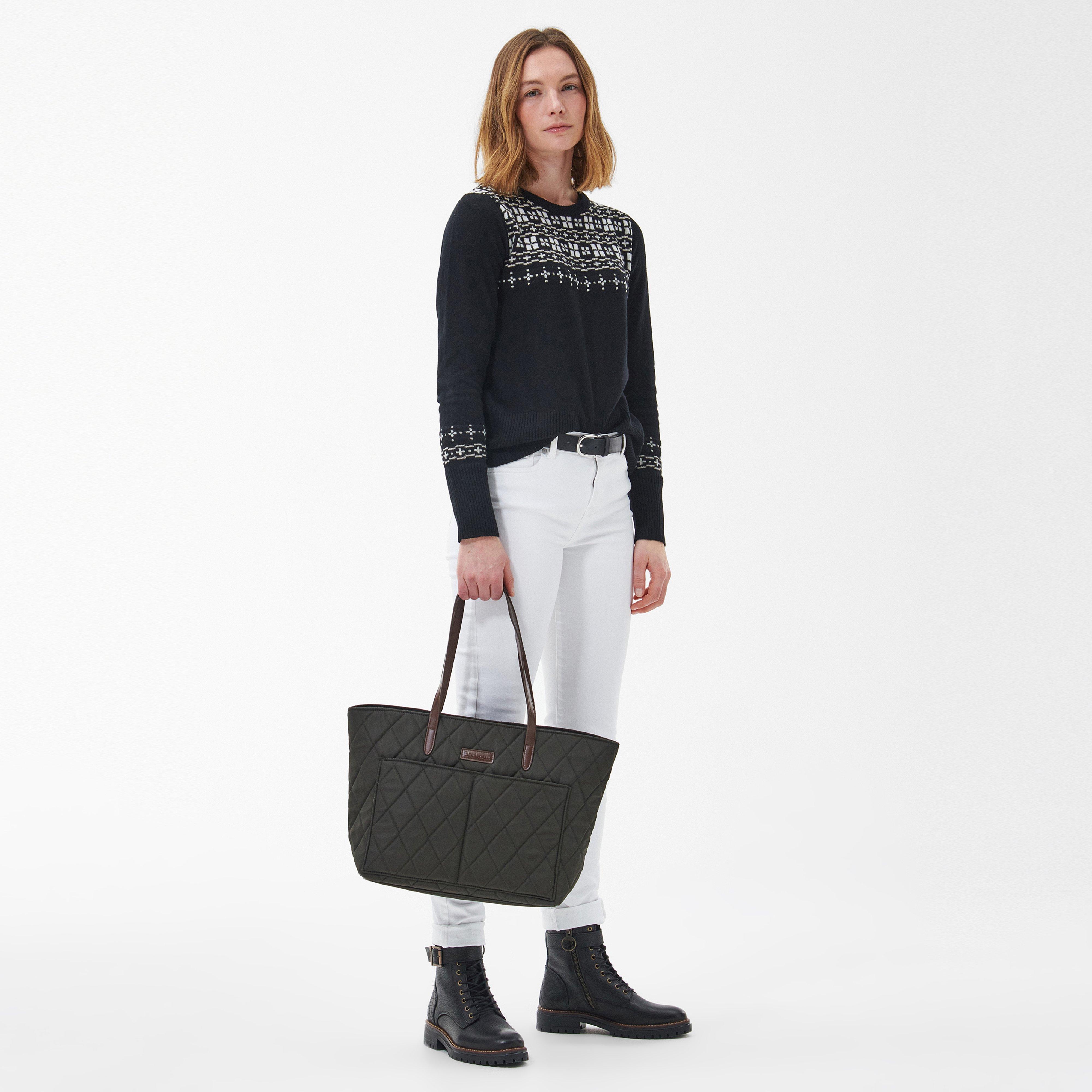 Quilted Tote Bag Olive