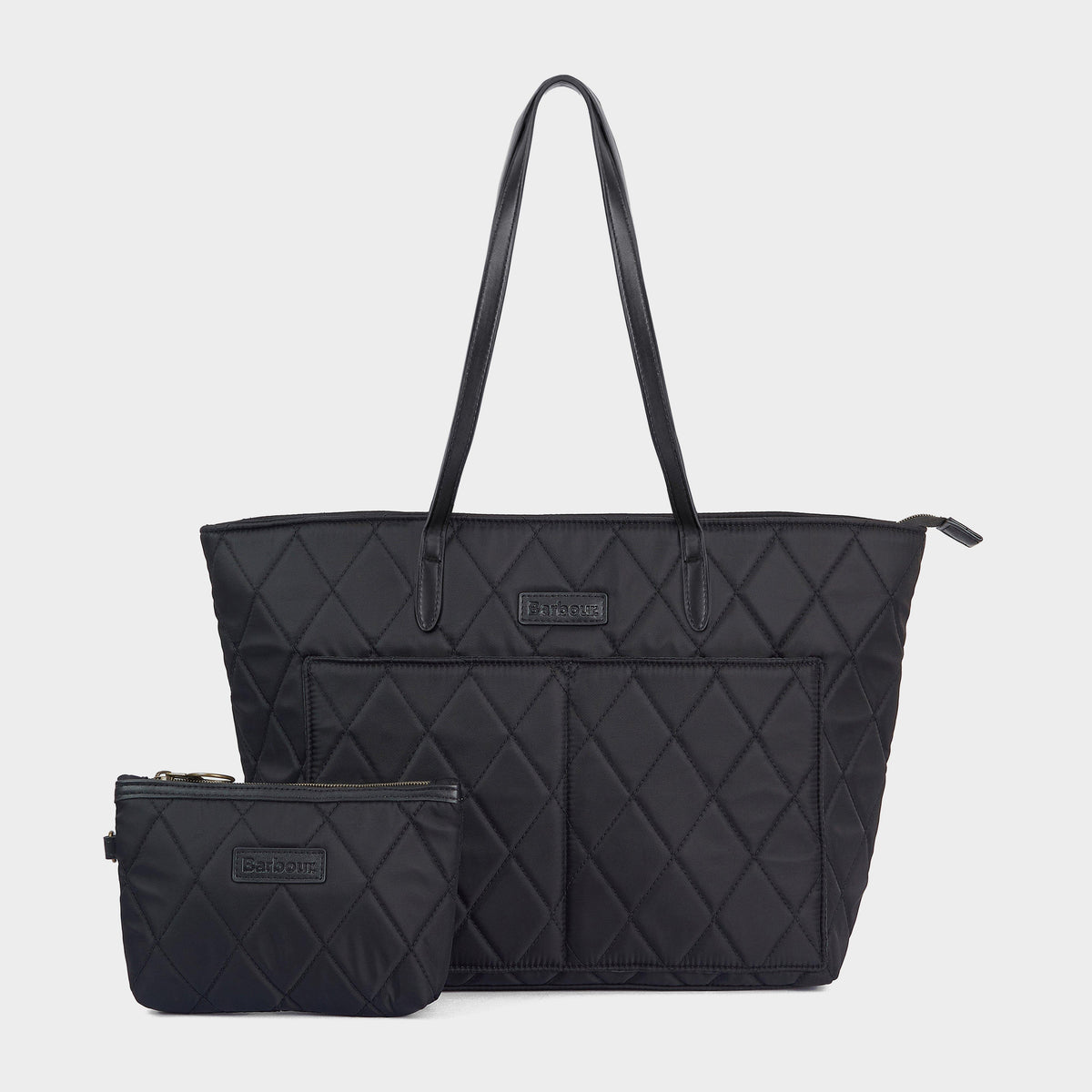 Quilted Tote Bag Black