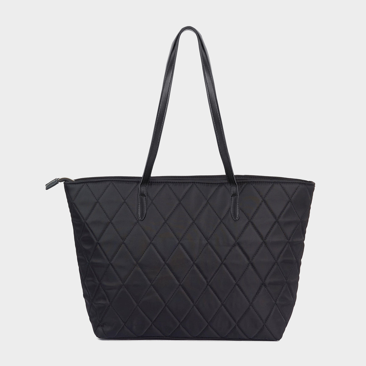 Quilted Tote Bag Black