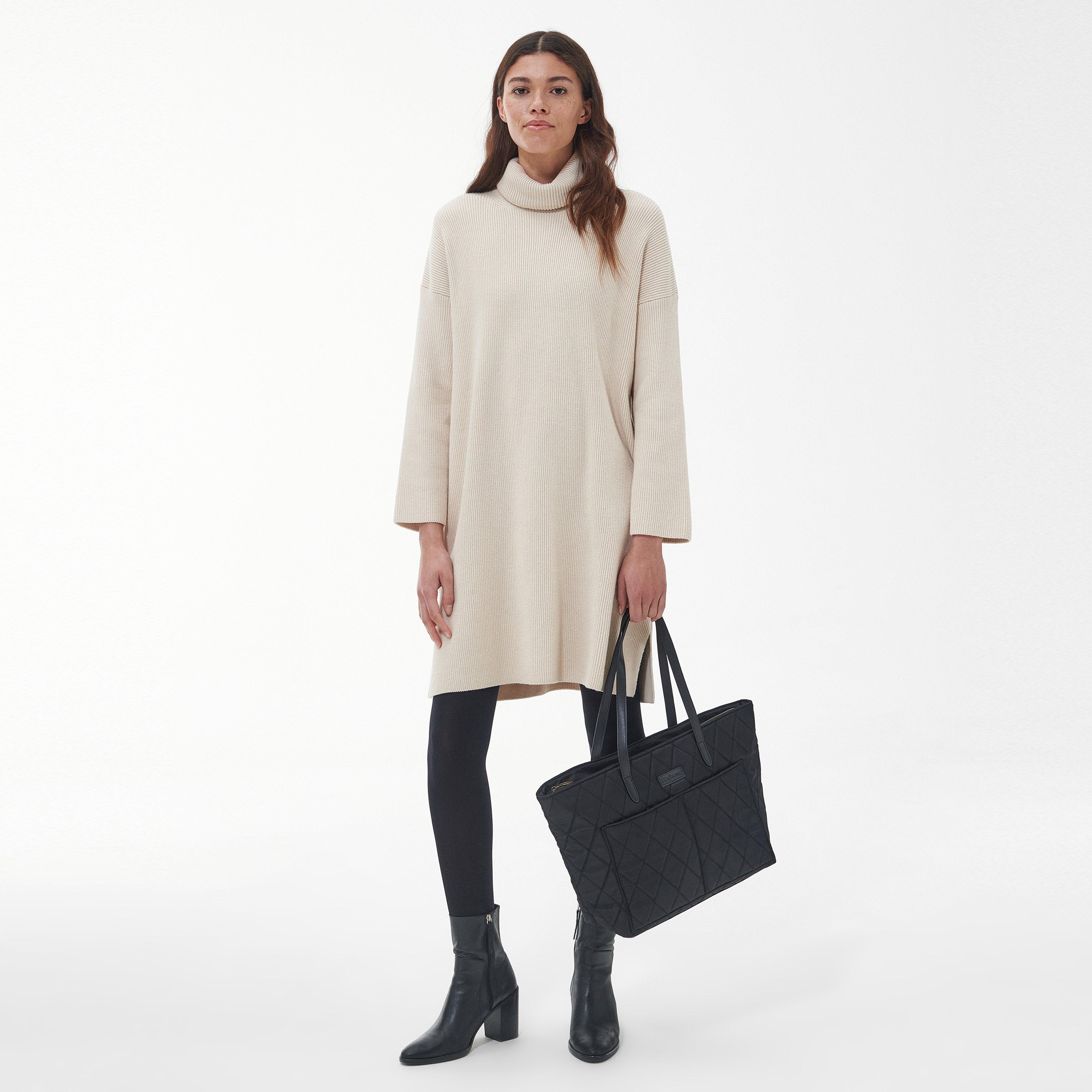 Quilted Tote Bag Black