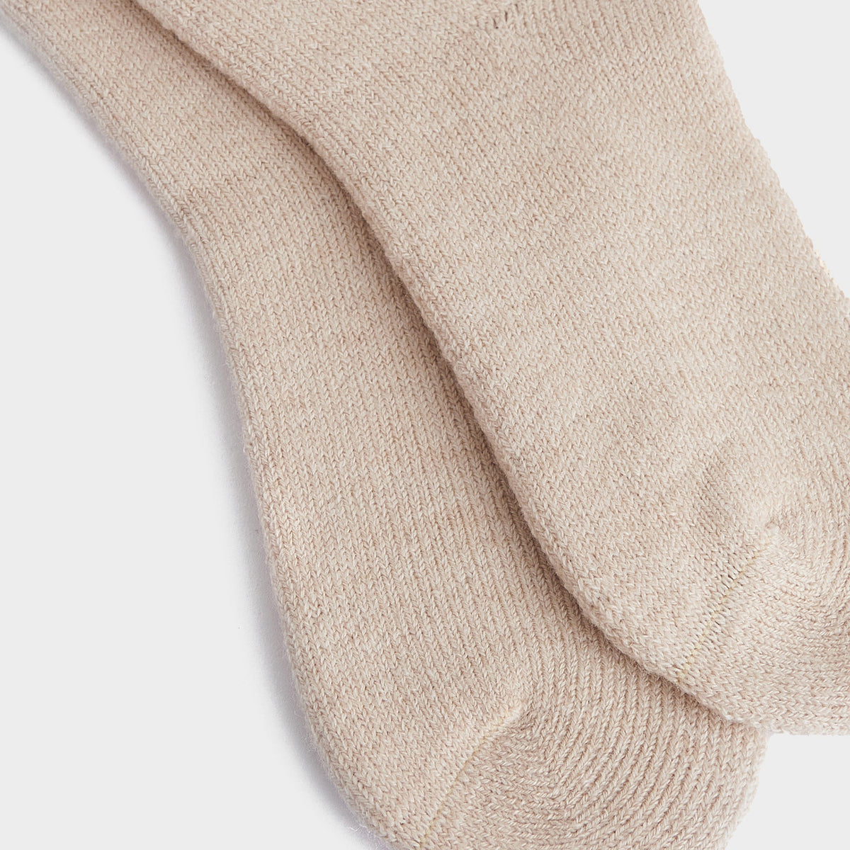 Womens Knee Length Wellington Socks Sand Beige