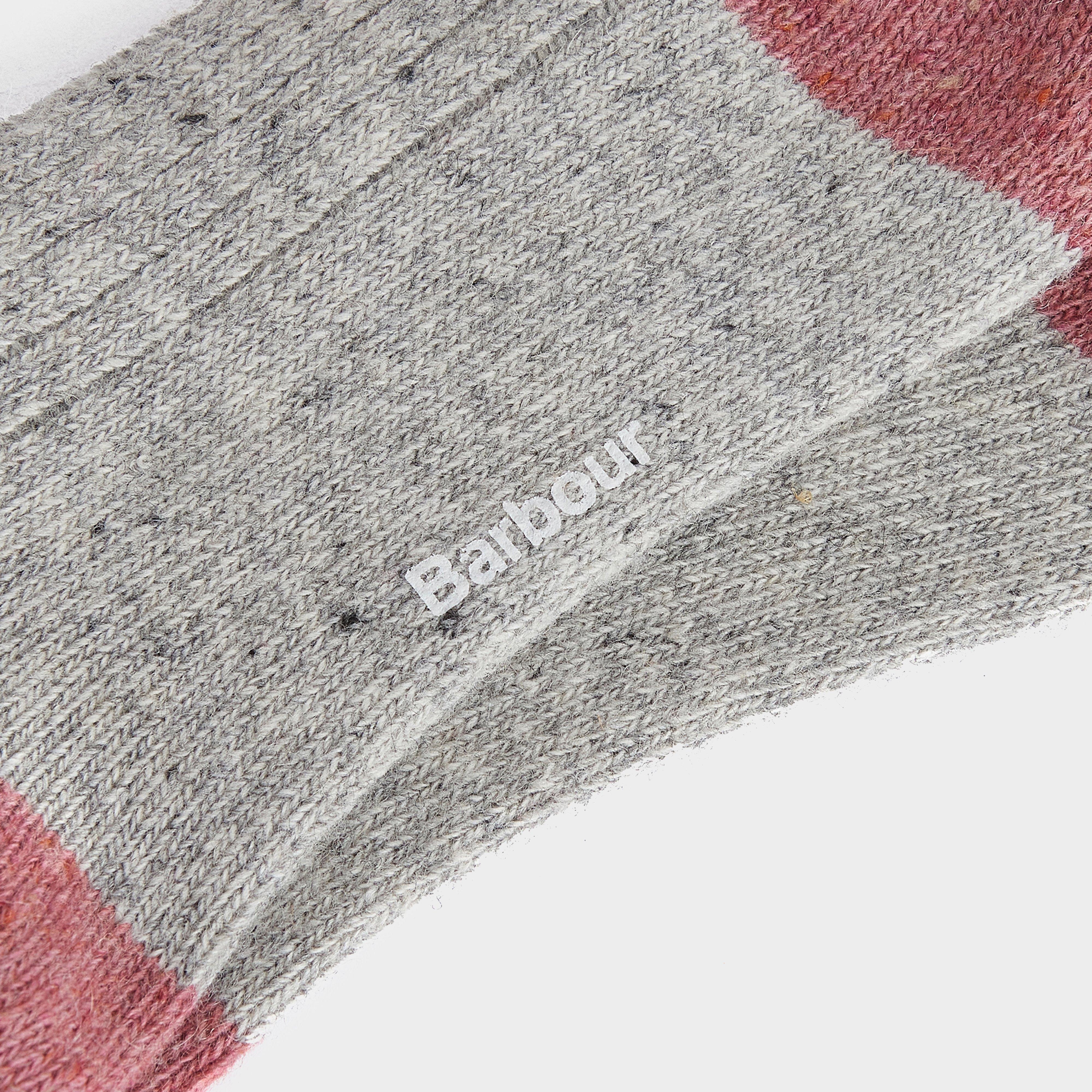 Womens Houghton Socks Light Grey/Pink