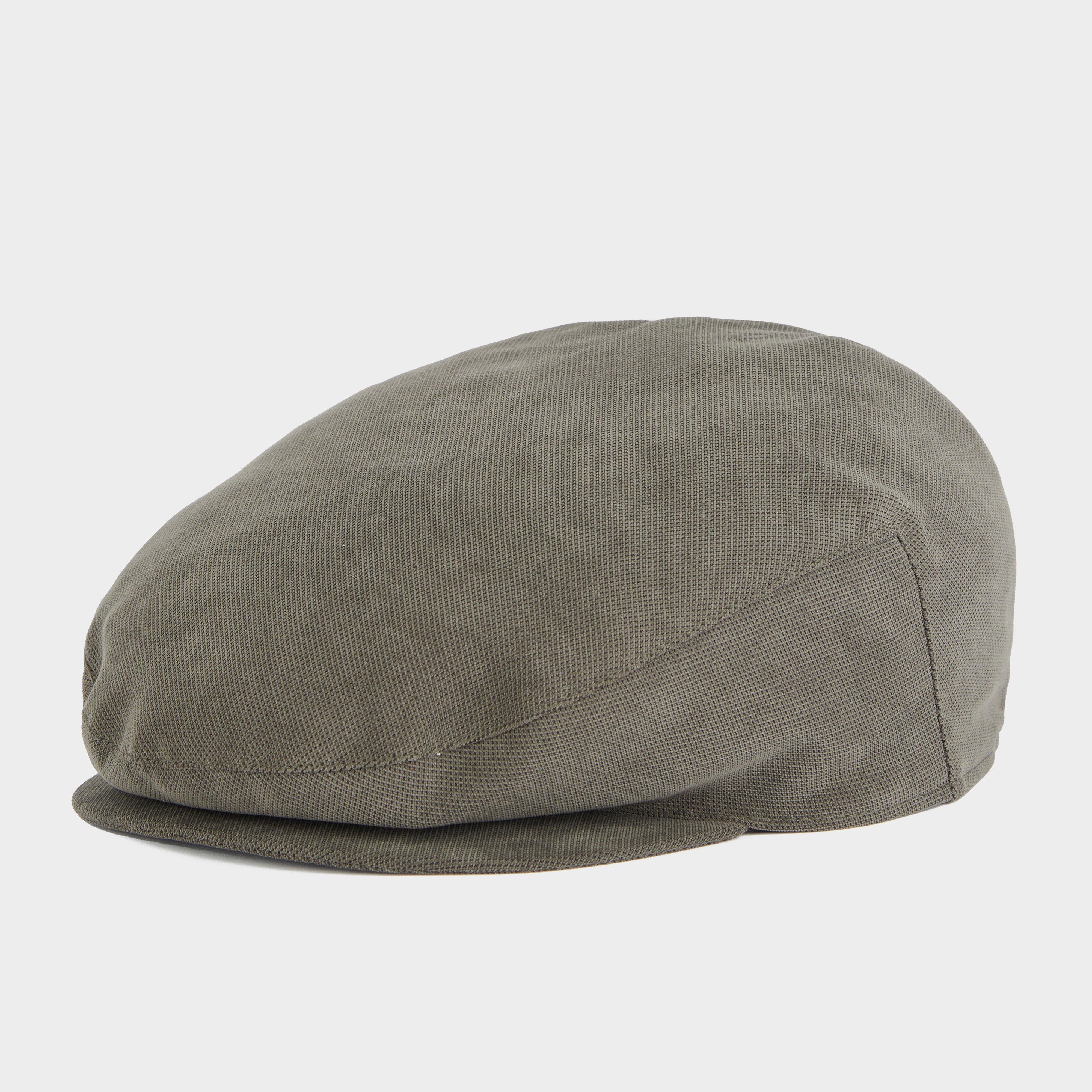 Mens Waterproof Beaufort Flat Cap Dark Olive
