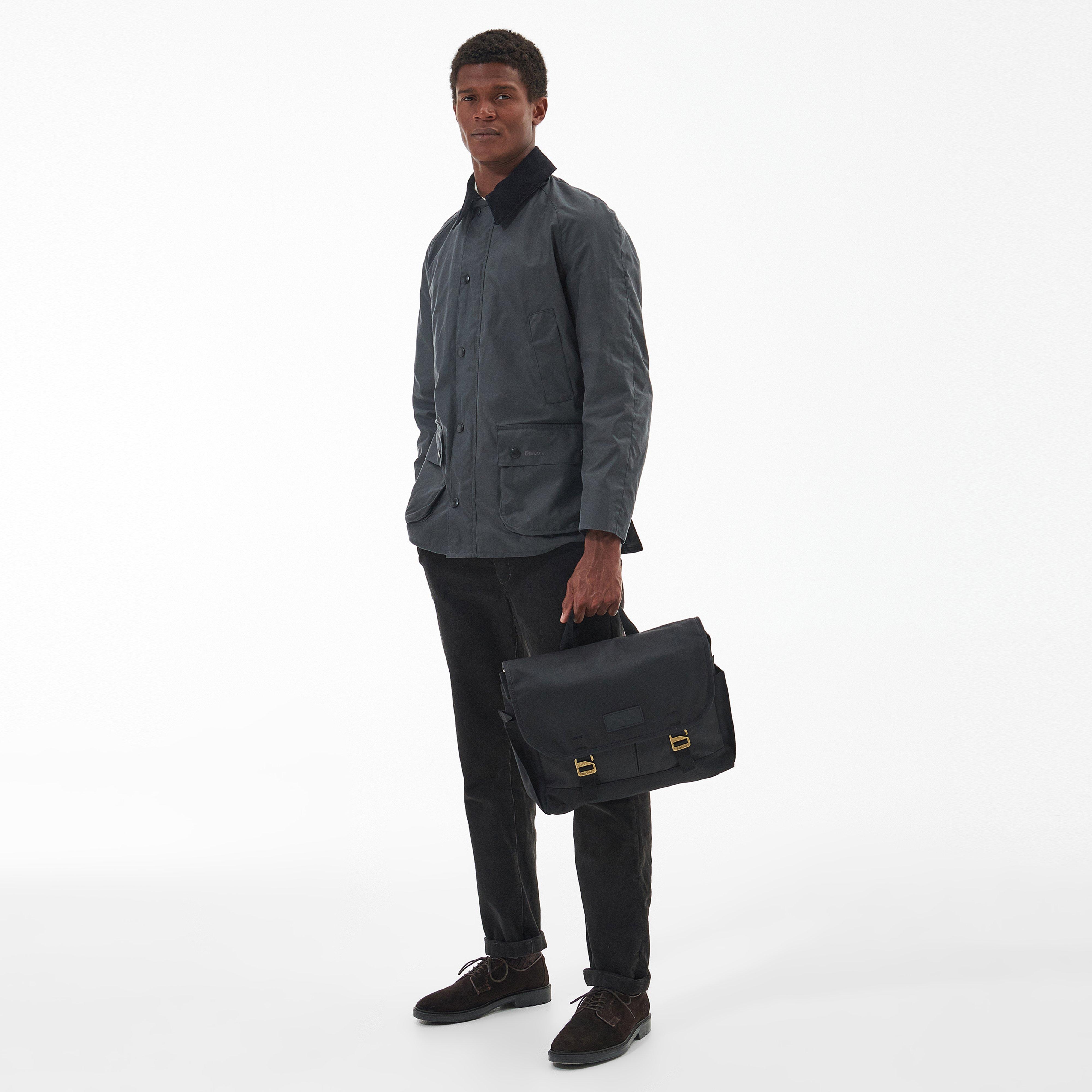 Essential Wax Messenger Bag Black
